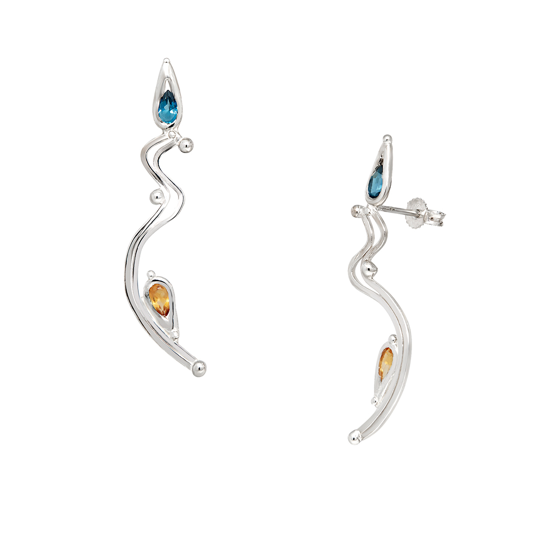 Giulia Iosco Aurora Borealis Wave orecchini donna