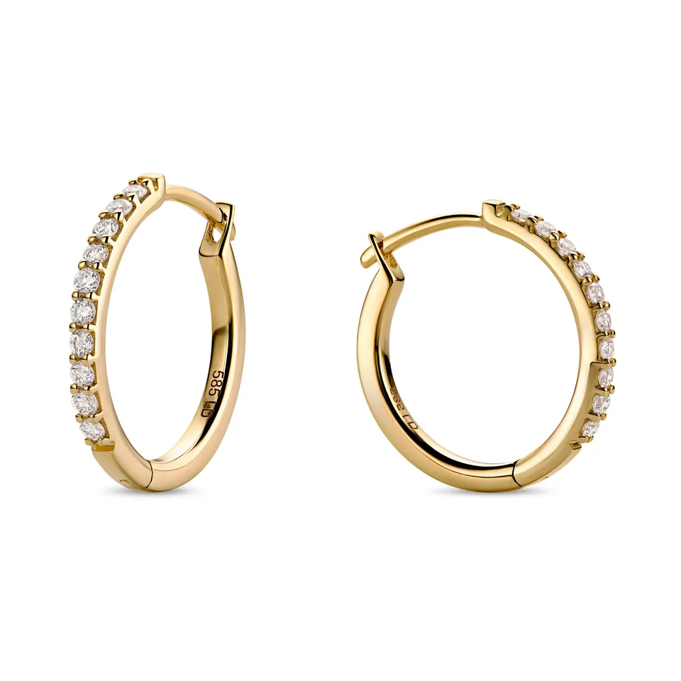 Miore Orecchini Oro Giallo 14KT 585