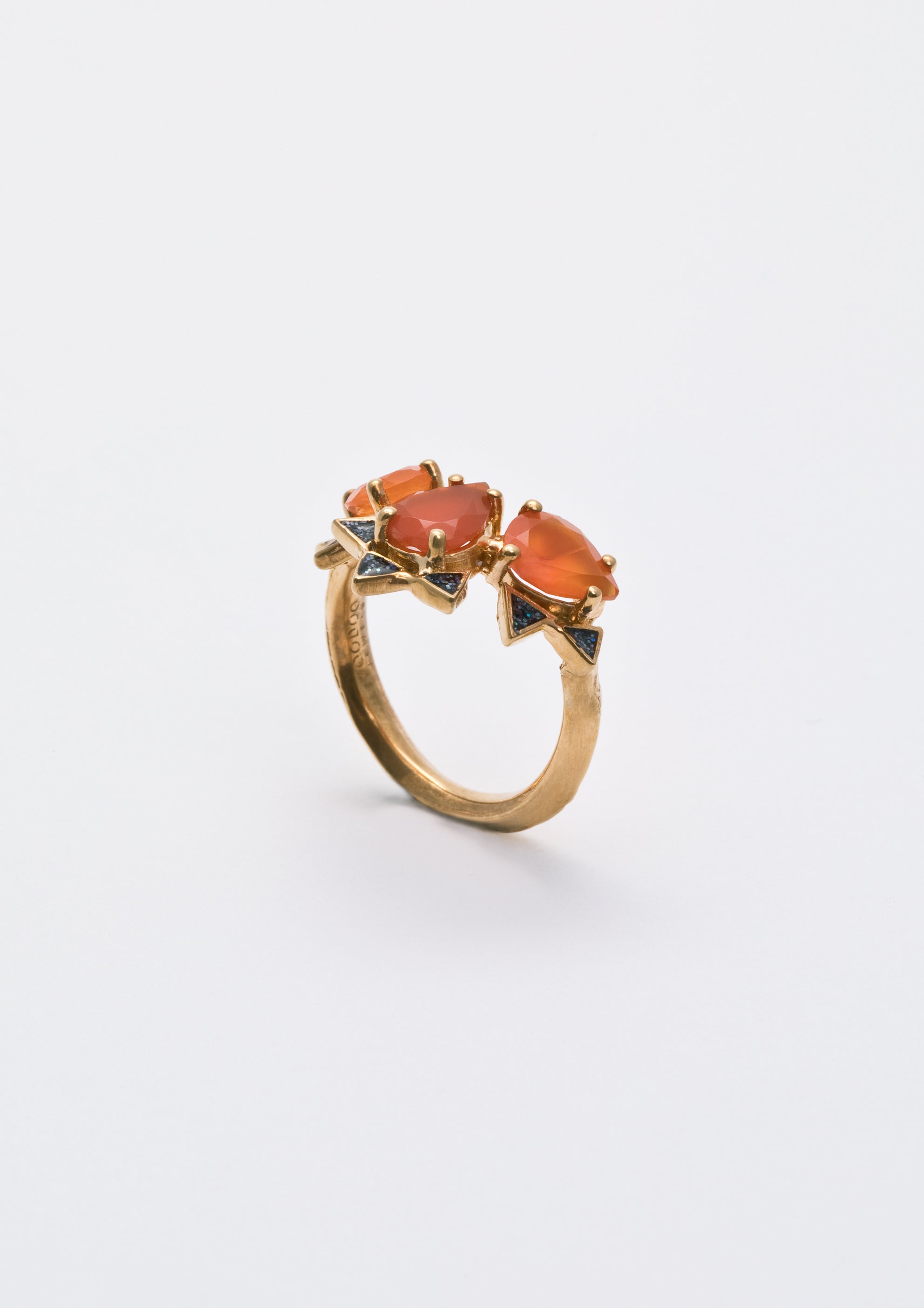Voodoo Jewels Bold Shapes Rupali Anello Corniola Smalto