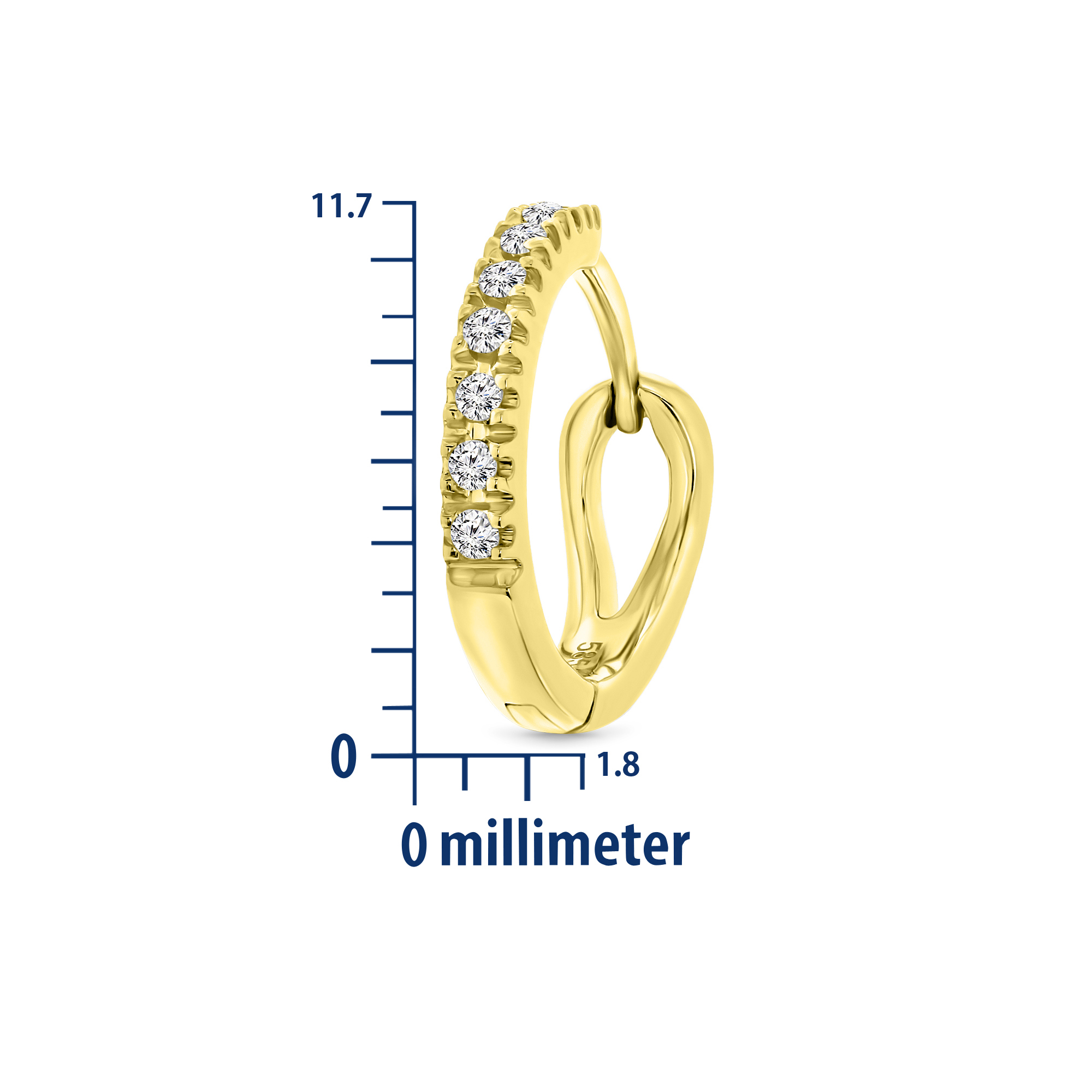 Miore Orecchini Oro Giallo 14KT 585