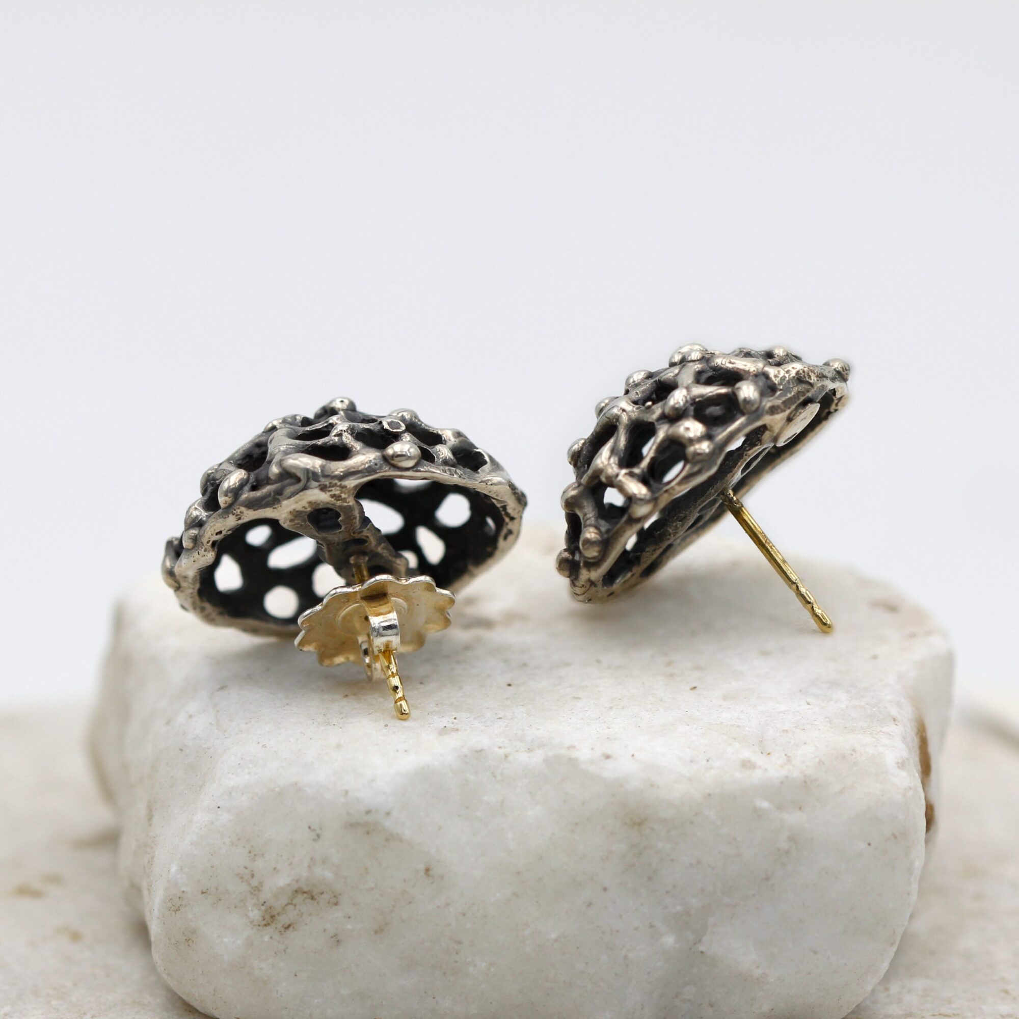 Anna Gioielli Collezione Marte Orecchini Argento Sfera Oro