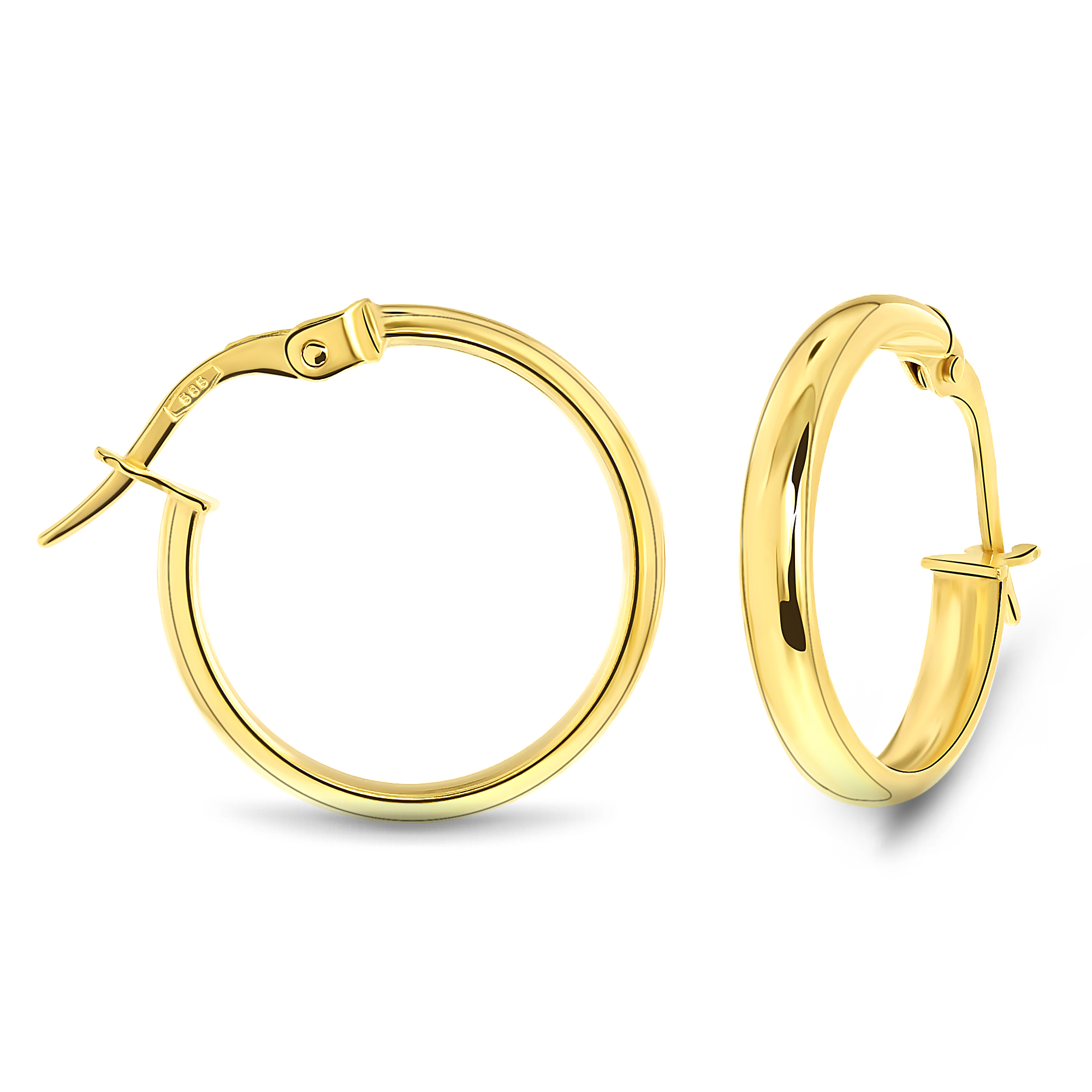 Miore Orecchini Oro Giallo 14 Kt (585)