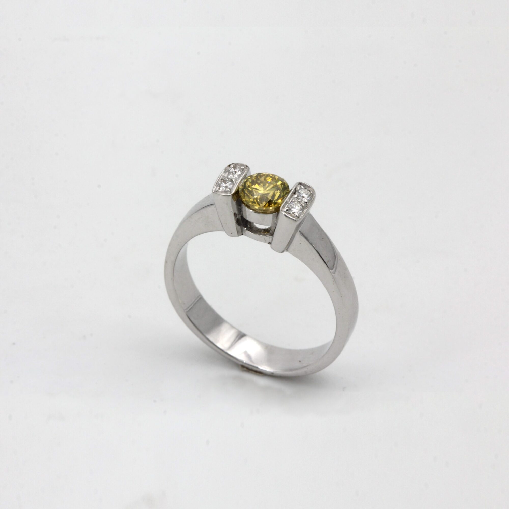 Anna Gioielli Classici Anello Oro Bianco Diamante 0,55 ct