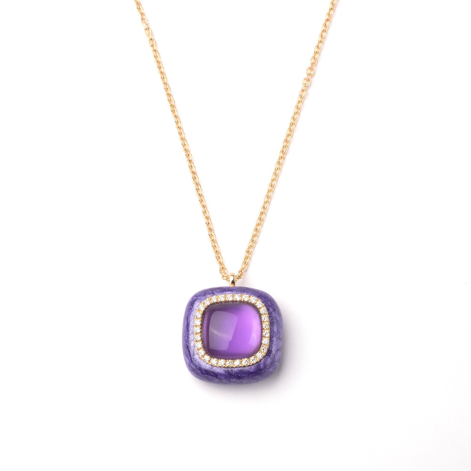Noi Gioielli Firenze 1873 Mistica collana oro ametista smalto viola