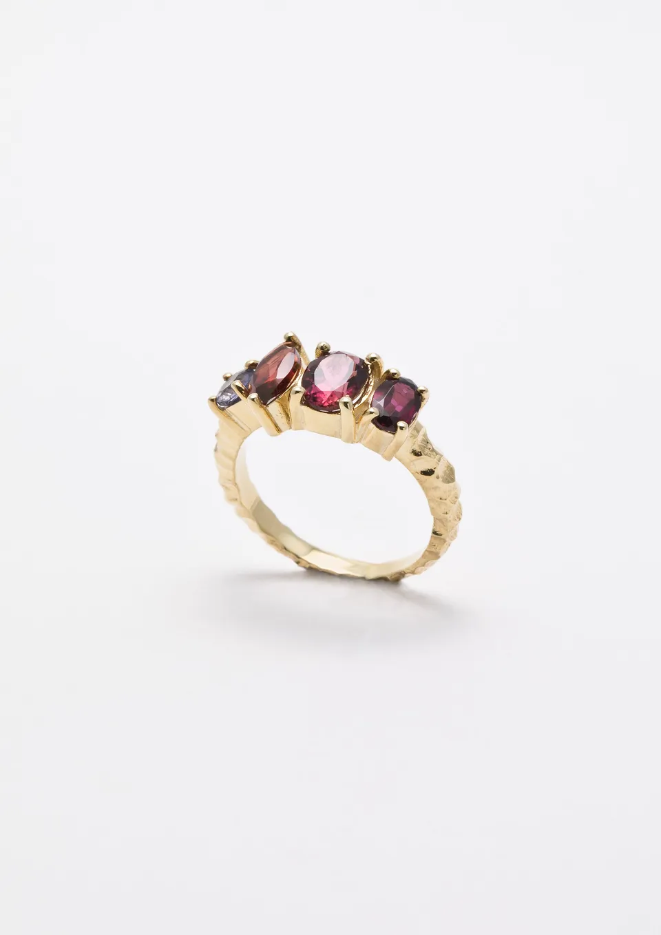 Voodoo Jewels Bold Shapes Nari anello tormaline granato M