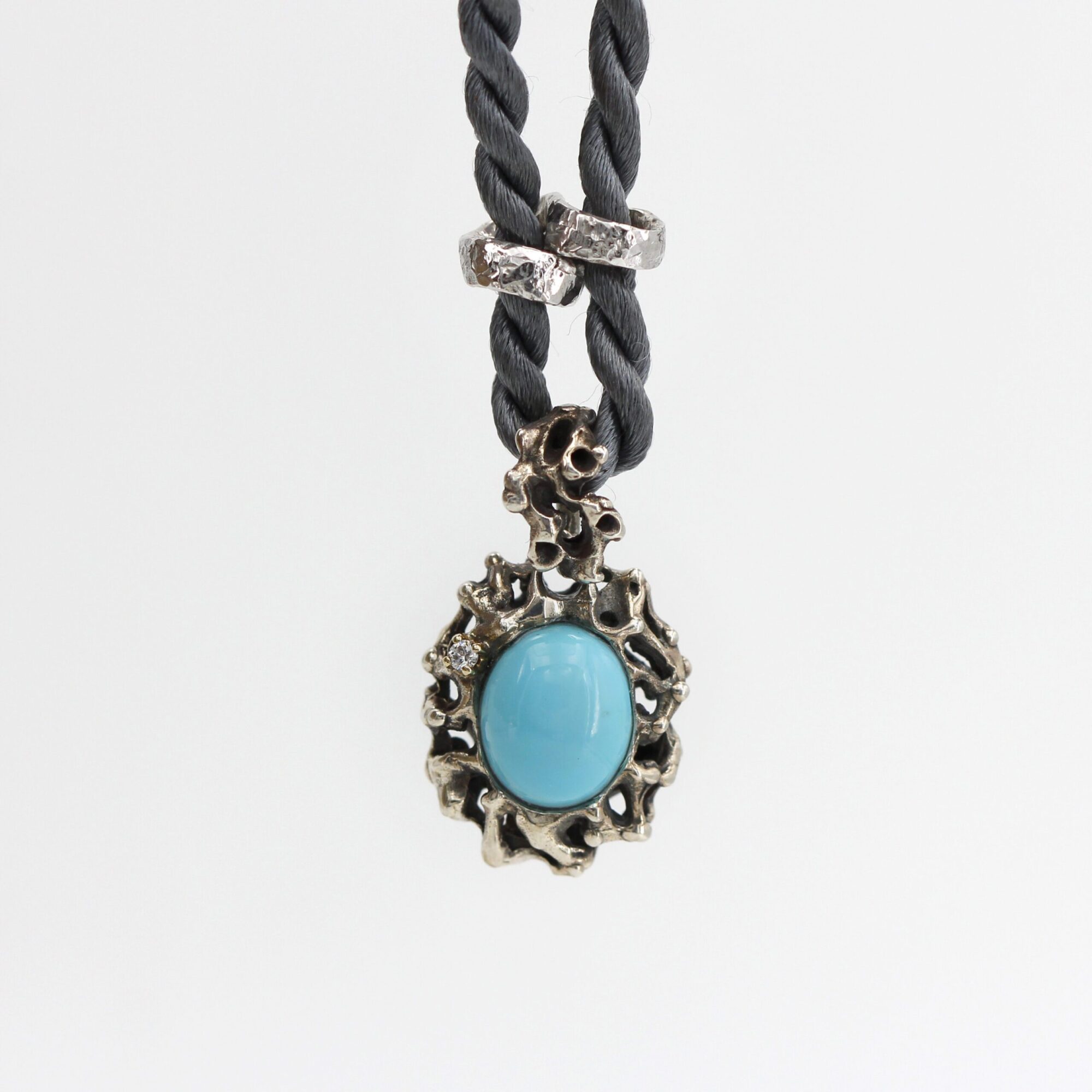 Anna Gioielli Jolly Jewels ciondolo turchese diamante oro argento