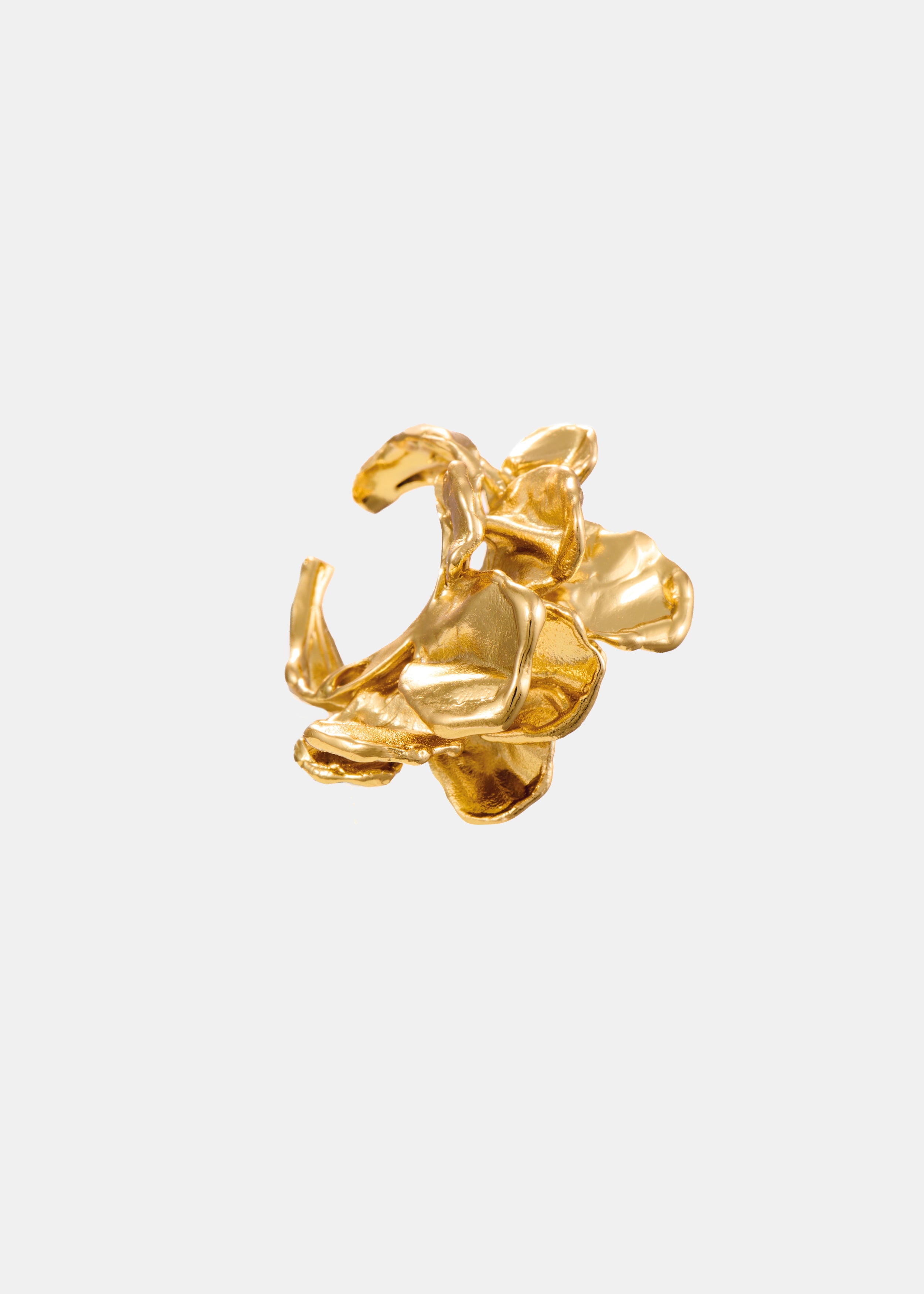 Voodoo Jewels Bold Shapes Azul earcuff bronzo placcato oro