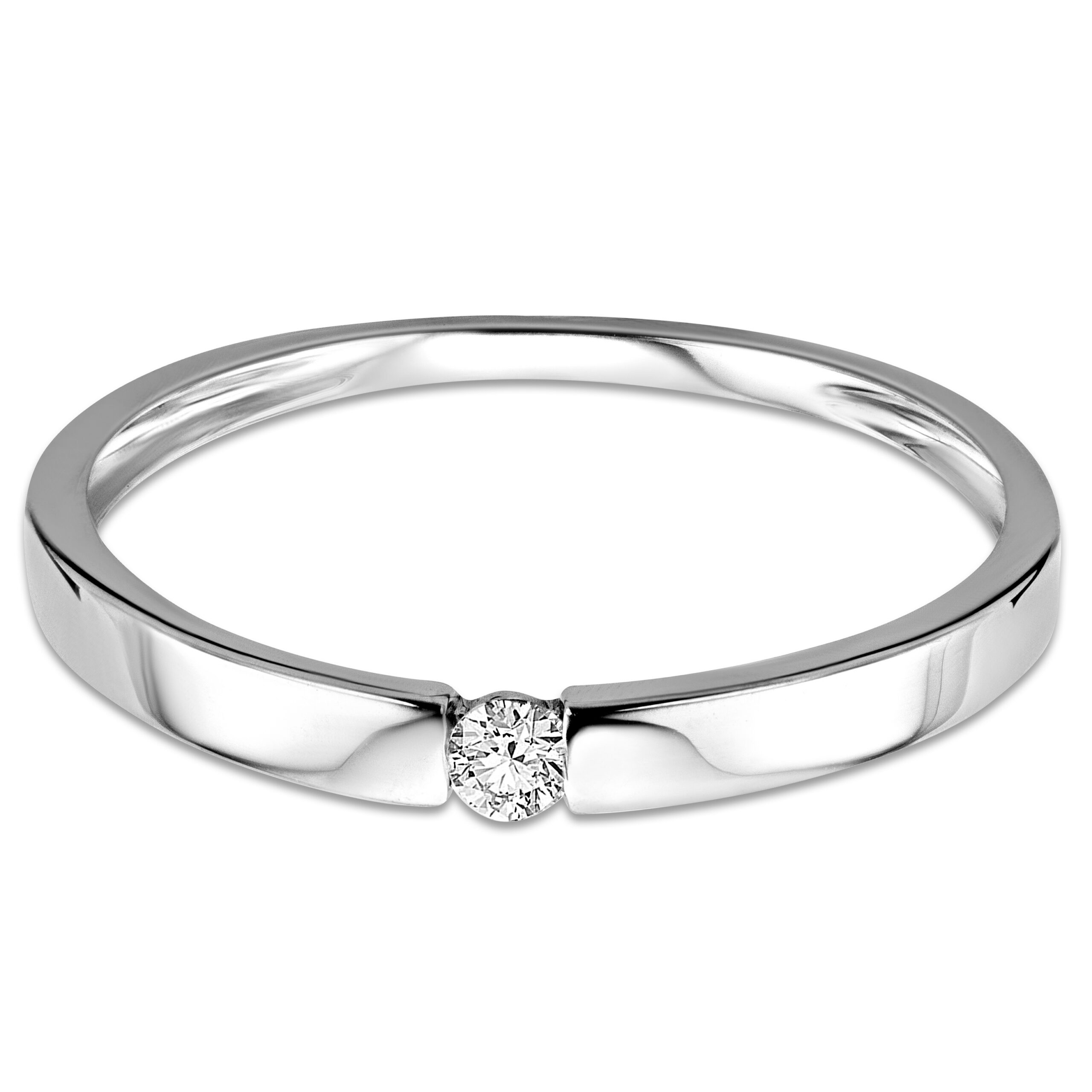 Miore Ring anello oro bianco 9kt 375