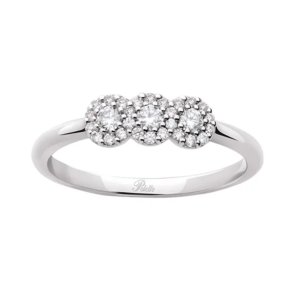 Polello Ada Anello Trilogy Oro con Diamanti