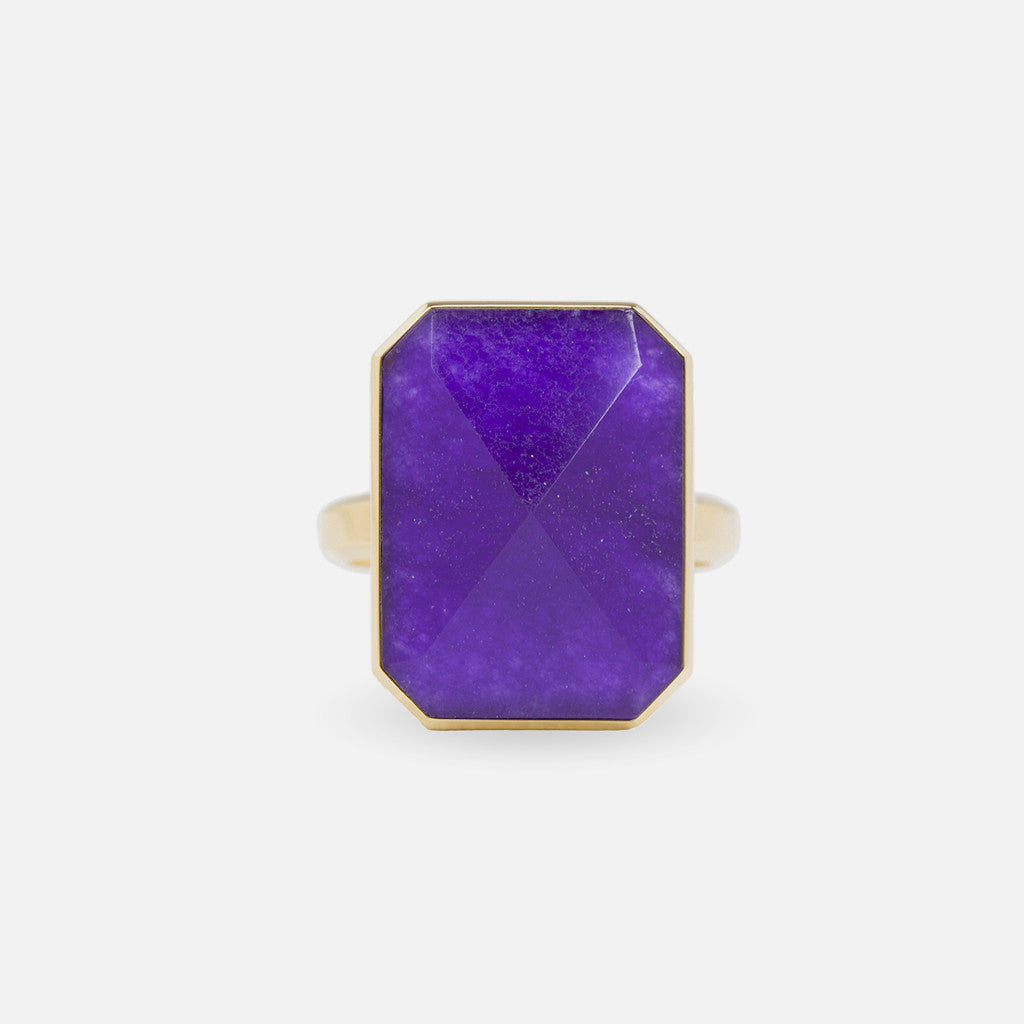 Ringly Luxe After Hours Anello Smart Giada Viola Misura 7