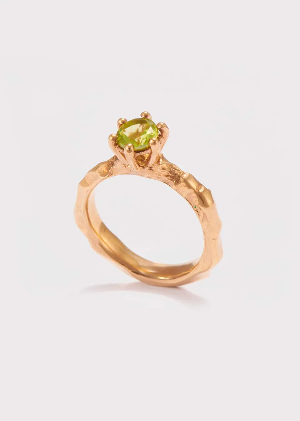 Voodoo Jewels Love Letter Green anello solitario peridoto