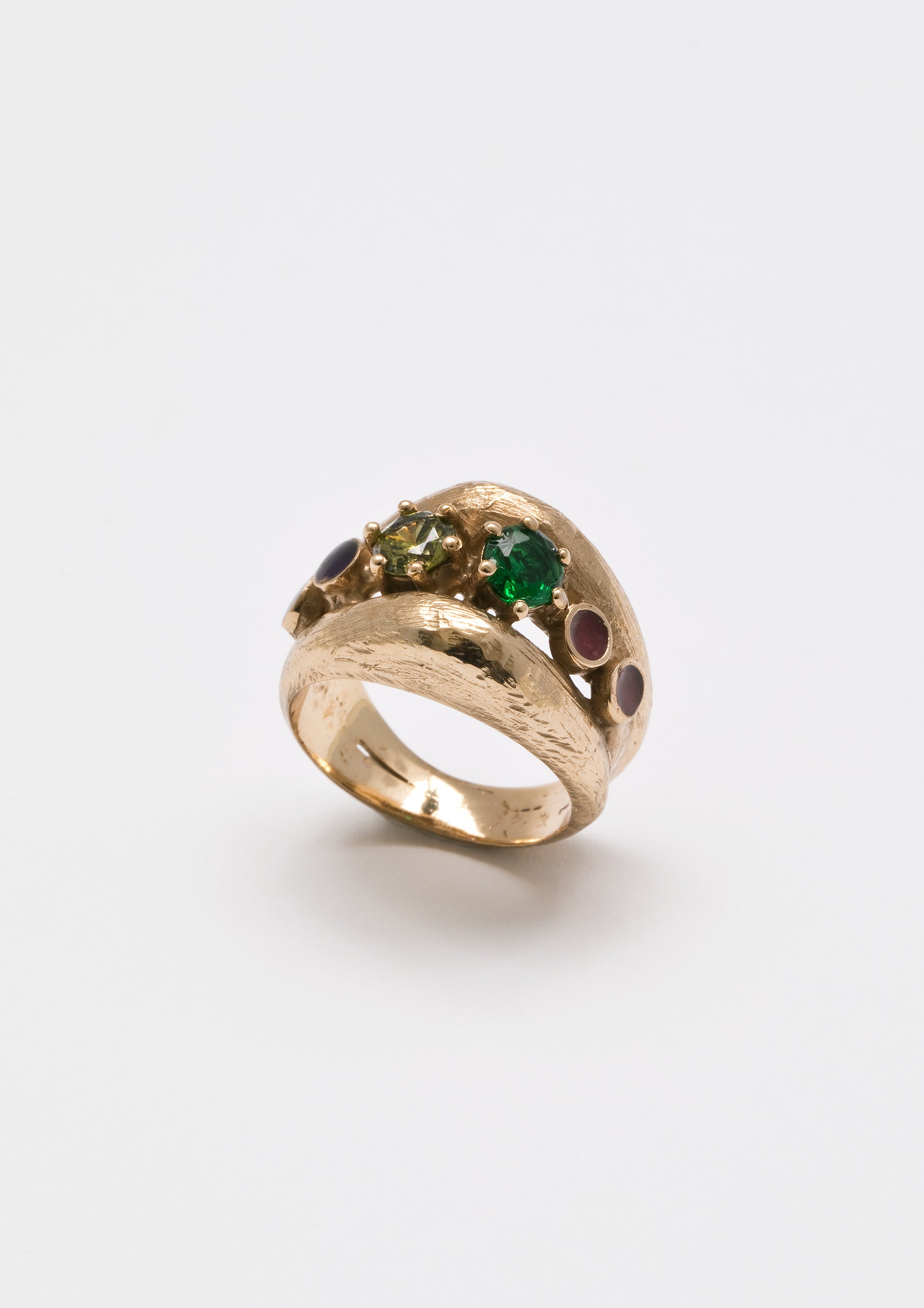 Voodoo Jewels Bold Shapes Tage anello oro pietre tonde