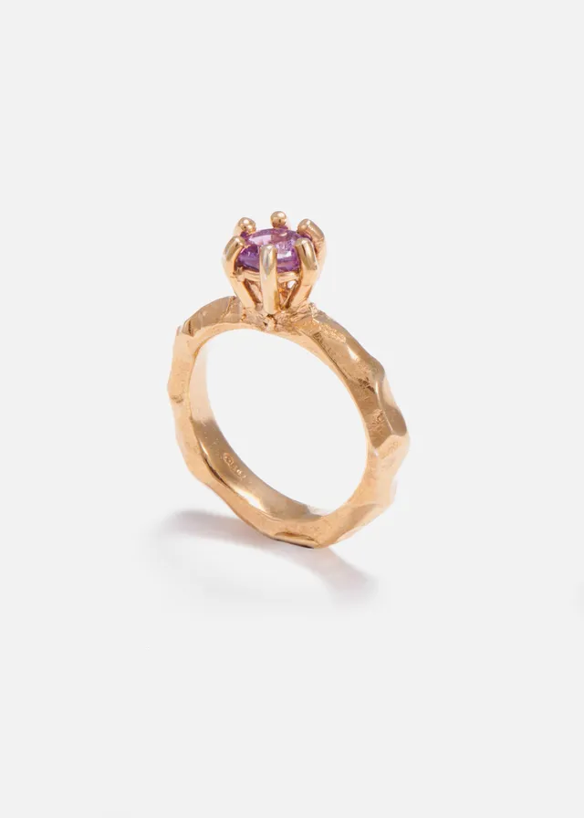 Voodoo Jewels Love Letter Purple anello argento ametista