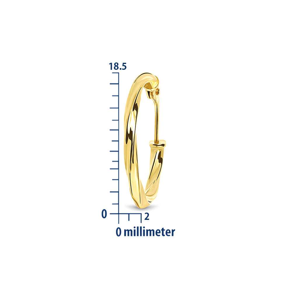 Miore Orecchini Oro Giallo 18 Kt (750)