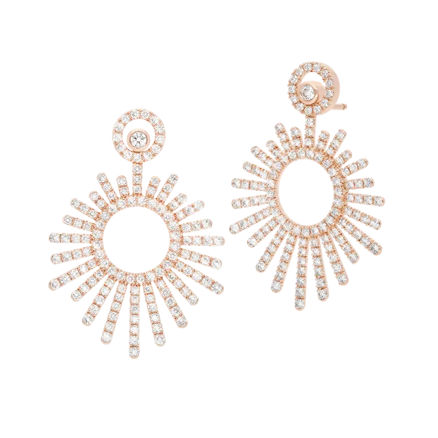 Korloff Divine Fougue JDFE02 orecchini oro rosa diamanti