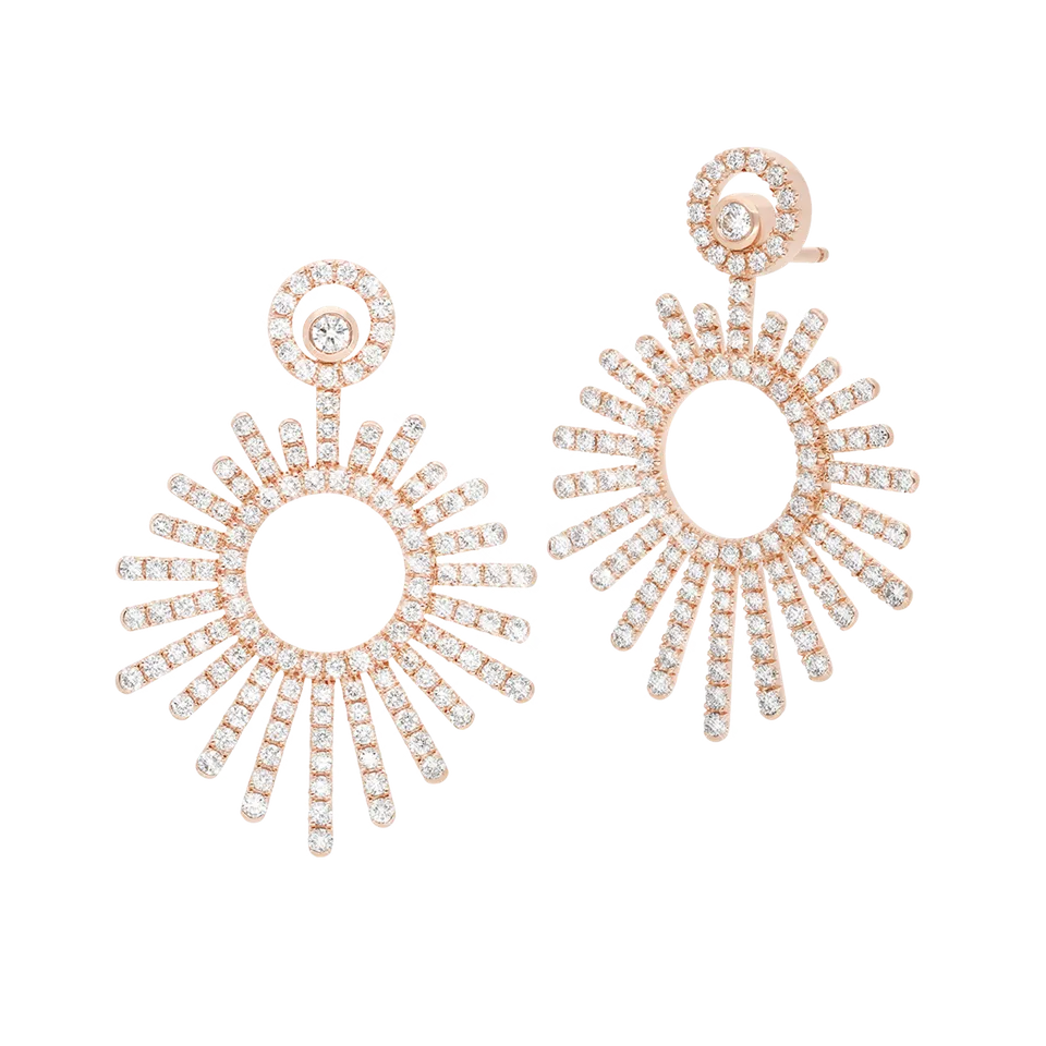 Korloff Divine Fougue JDFE02 orecchini oro rosa diamanti