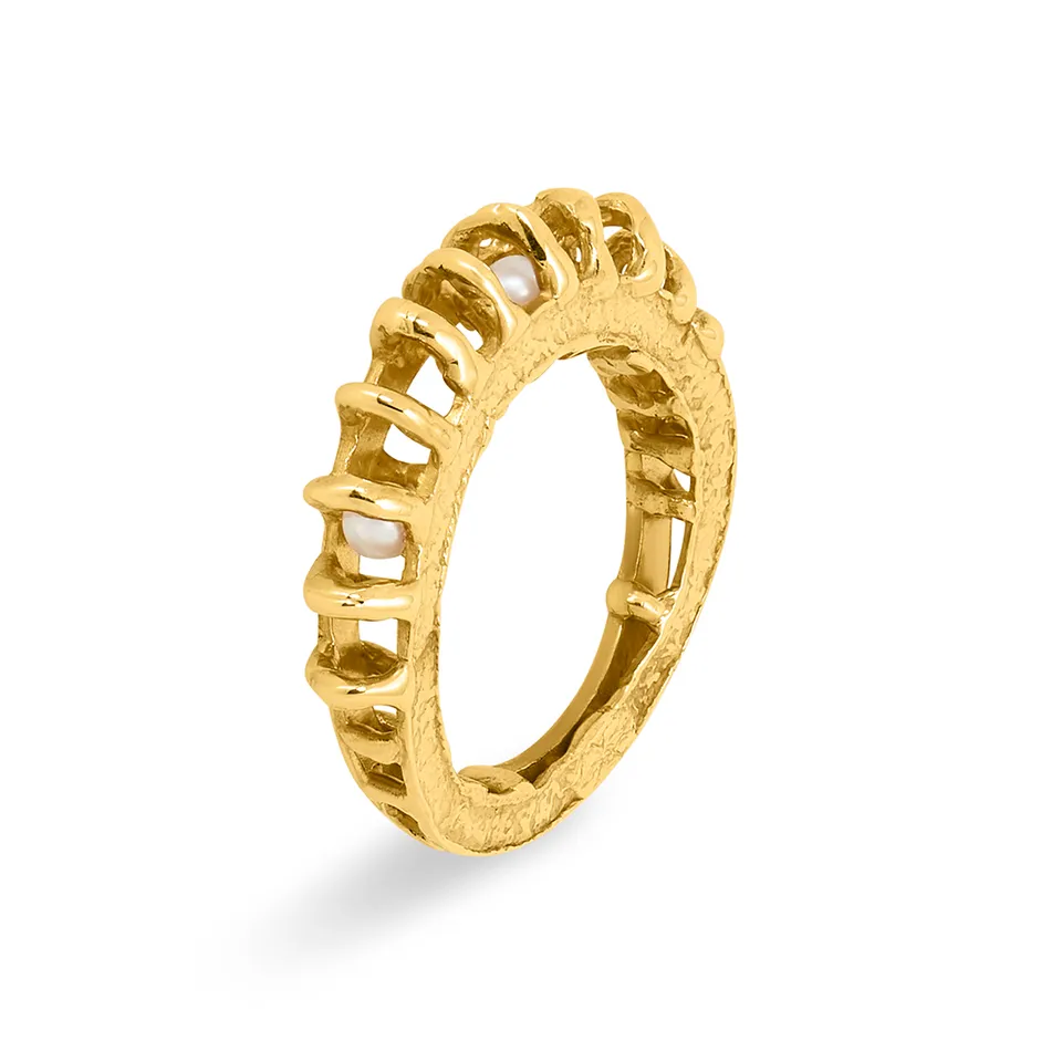 Giulia Iosco Cage Round anello gabbia rotondo traforato