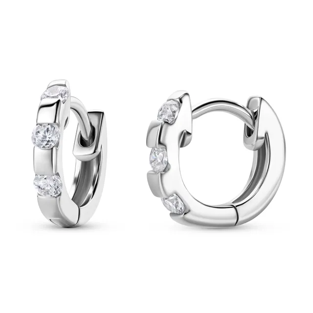 MIORE Orecchini argento 925 con zirconia cubica