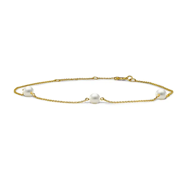 MIORE bracciale oro giallo 14kt perla coltivata