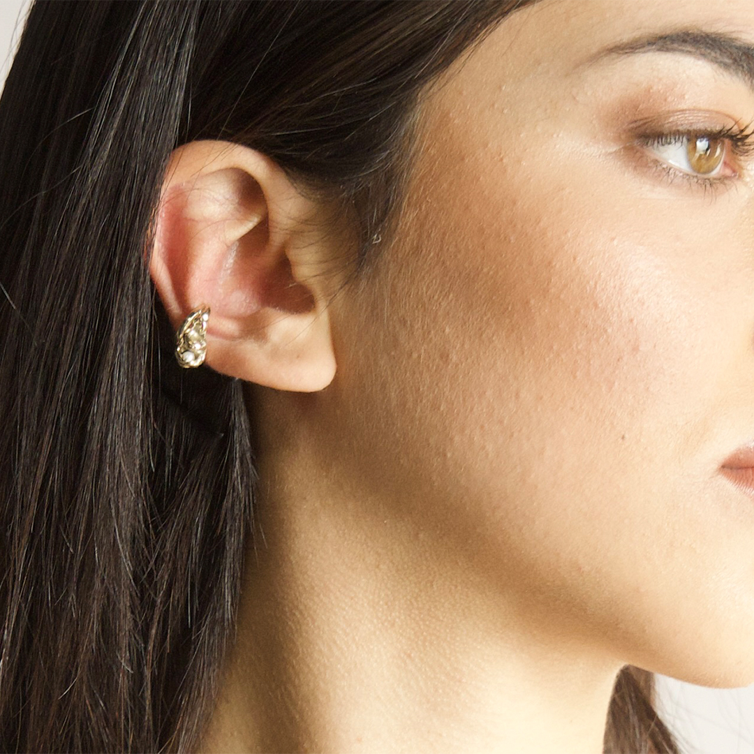 Giulia Iosco Cage Petite ear cuff oro