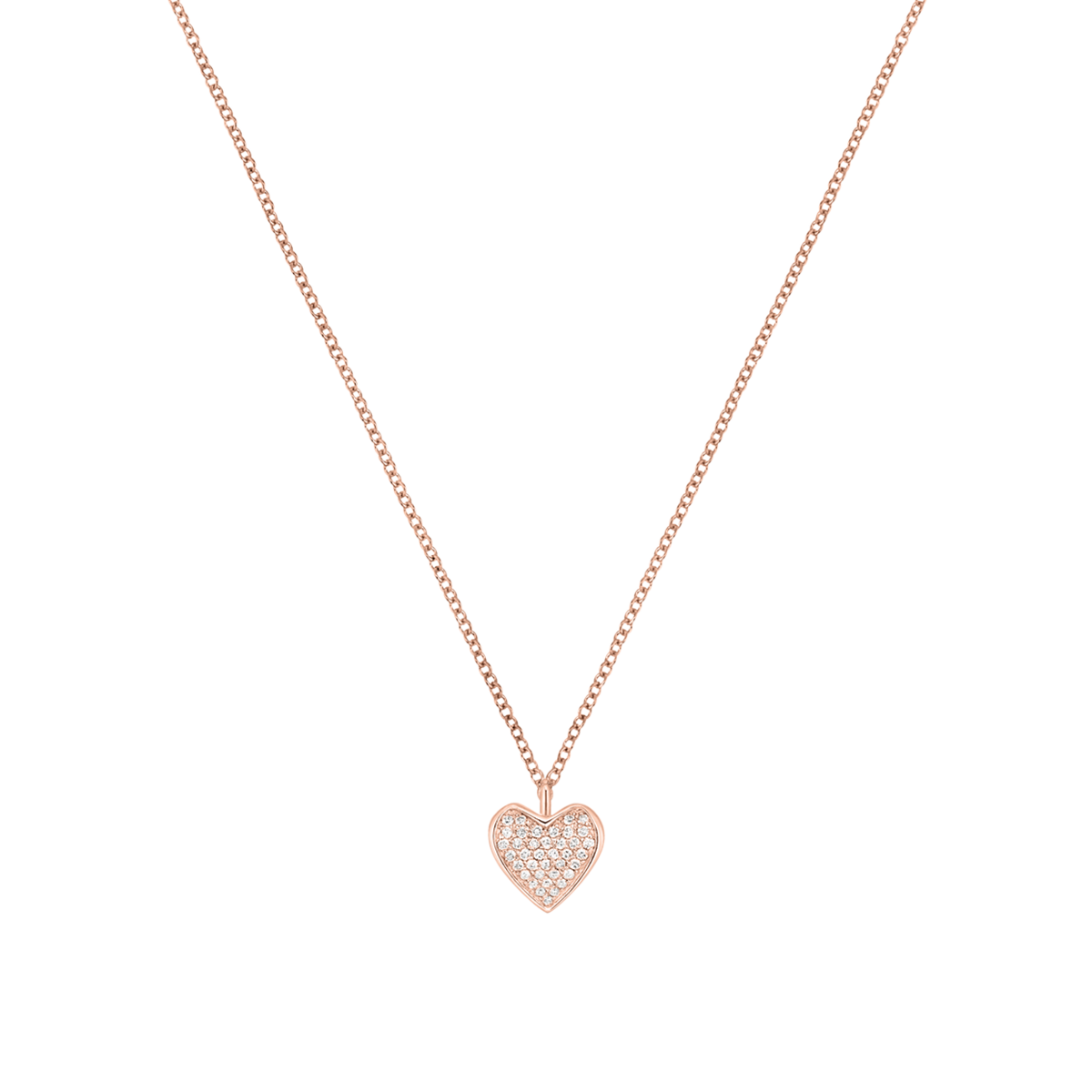 Korloff Korlove JKVP01 collana oro rosa diamanti cuore