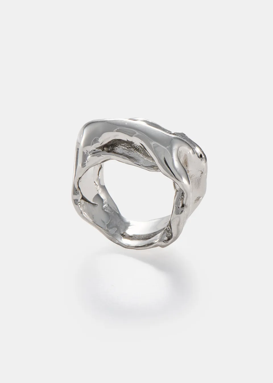 Voodoo Jewels Bold Shapes Akame anello bronzo argentato taglia M