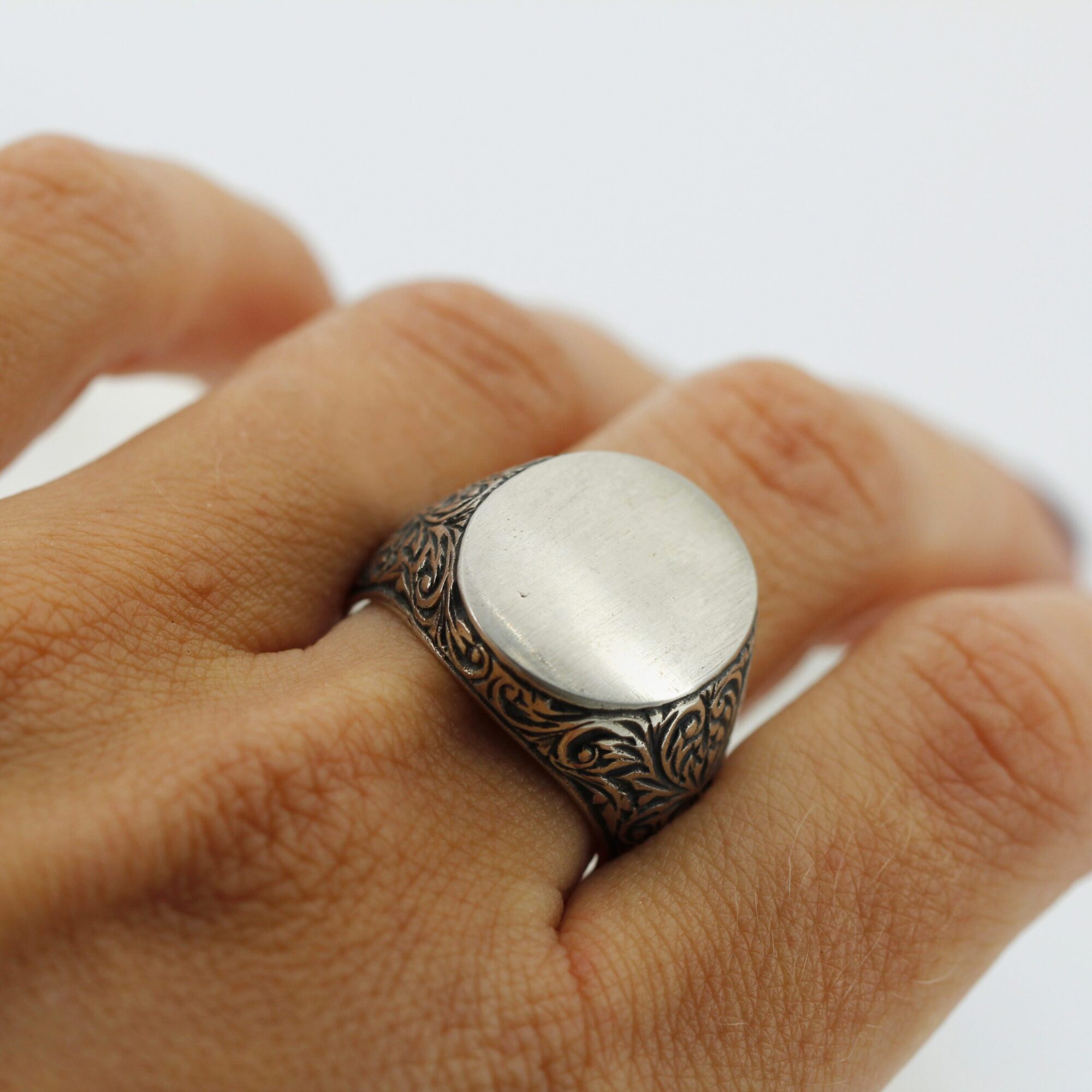 Anna Gioielli Collezione Uomo anello uomo argento 925 floreale