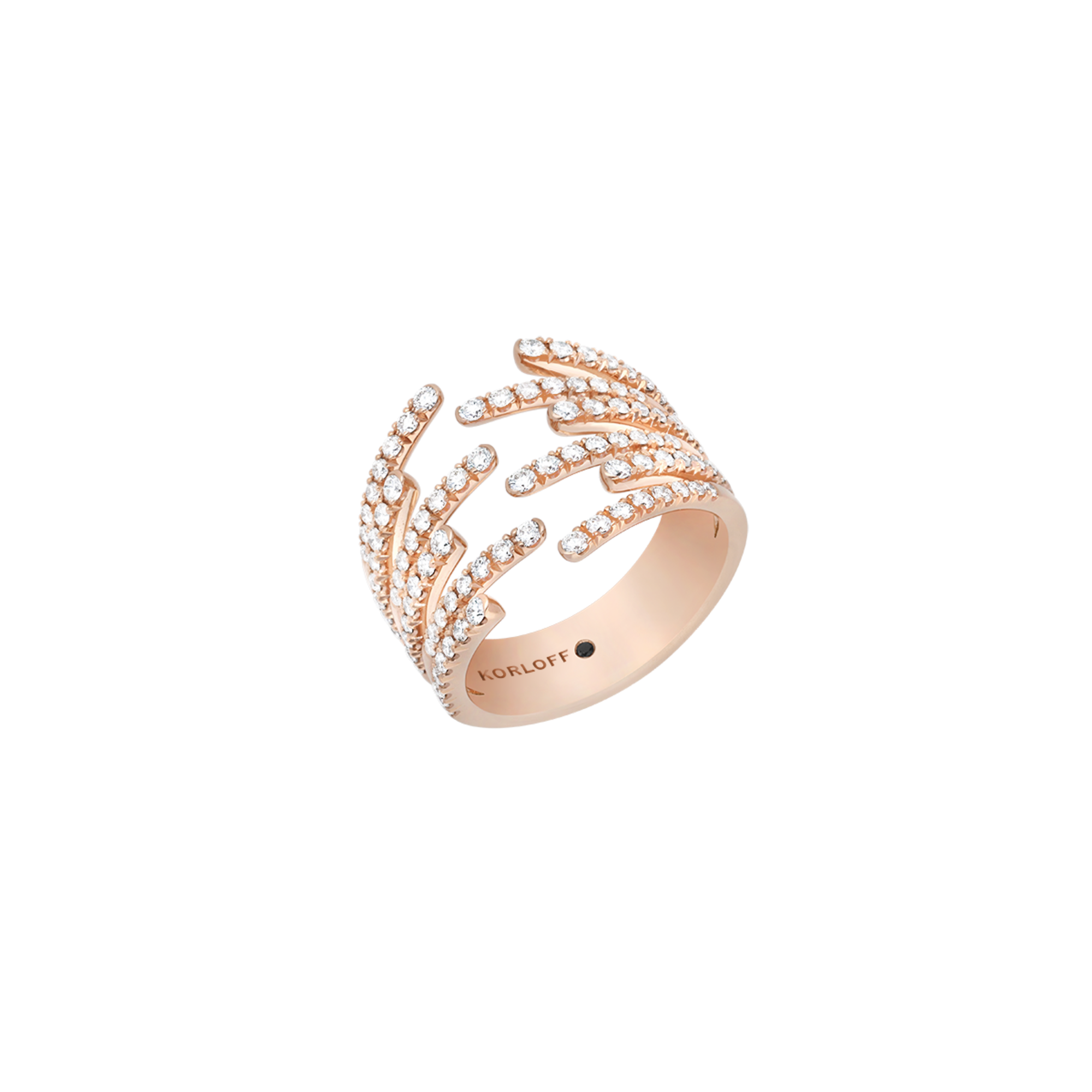 Korloff Divine Fougue JL-JDFR03-PG Anello oro rosa diamanti
