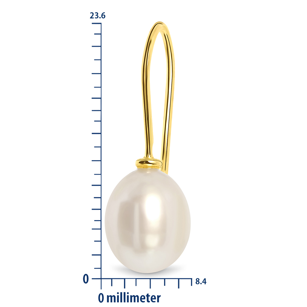 MIORE Orecchini oro giallo 14kt perla coltivata
