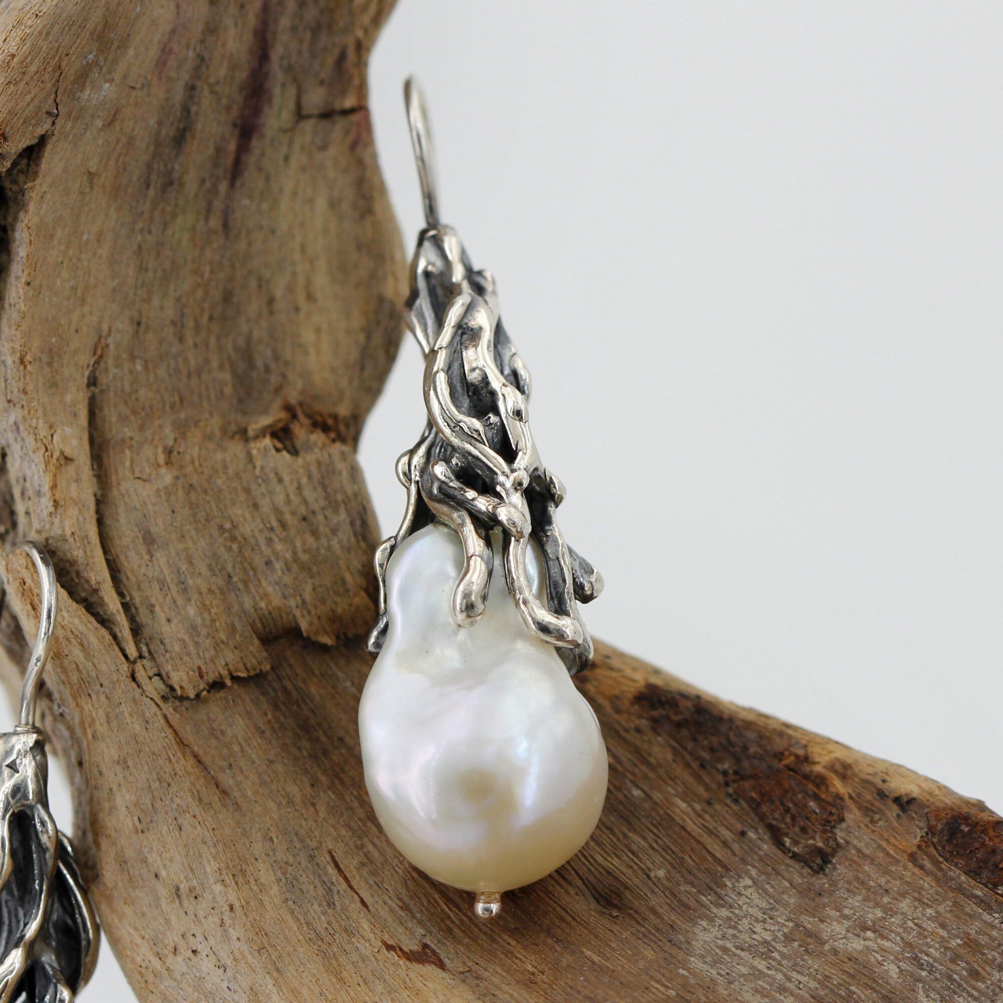 Anna Gioielli Orecchini perle barocche argento 15x20 mm