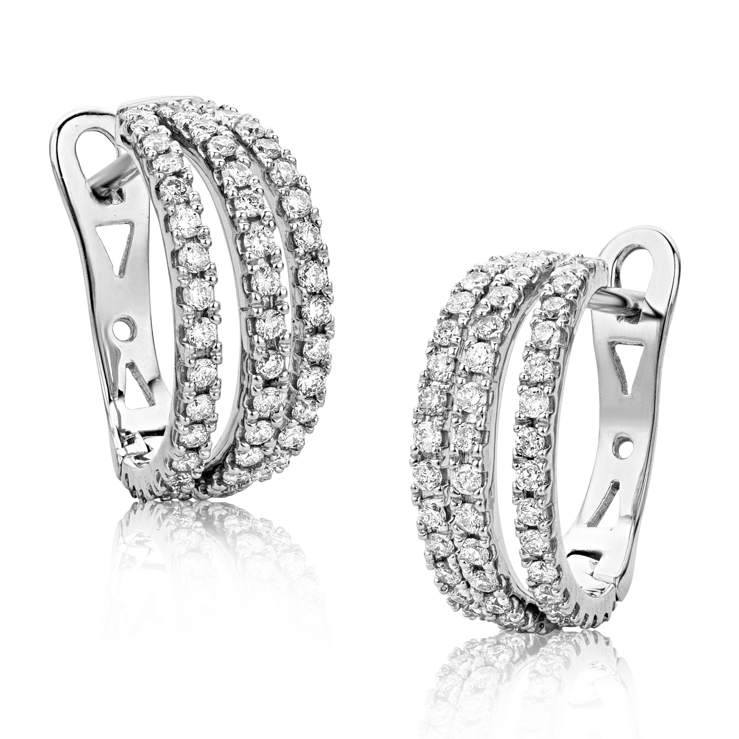 Miore Earrings Orecchini Oro Bianco 18 Kt