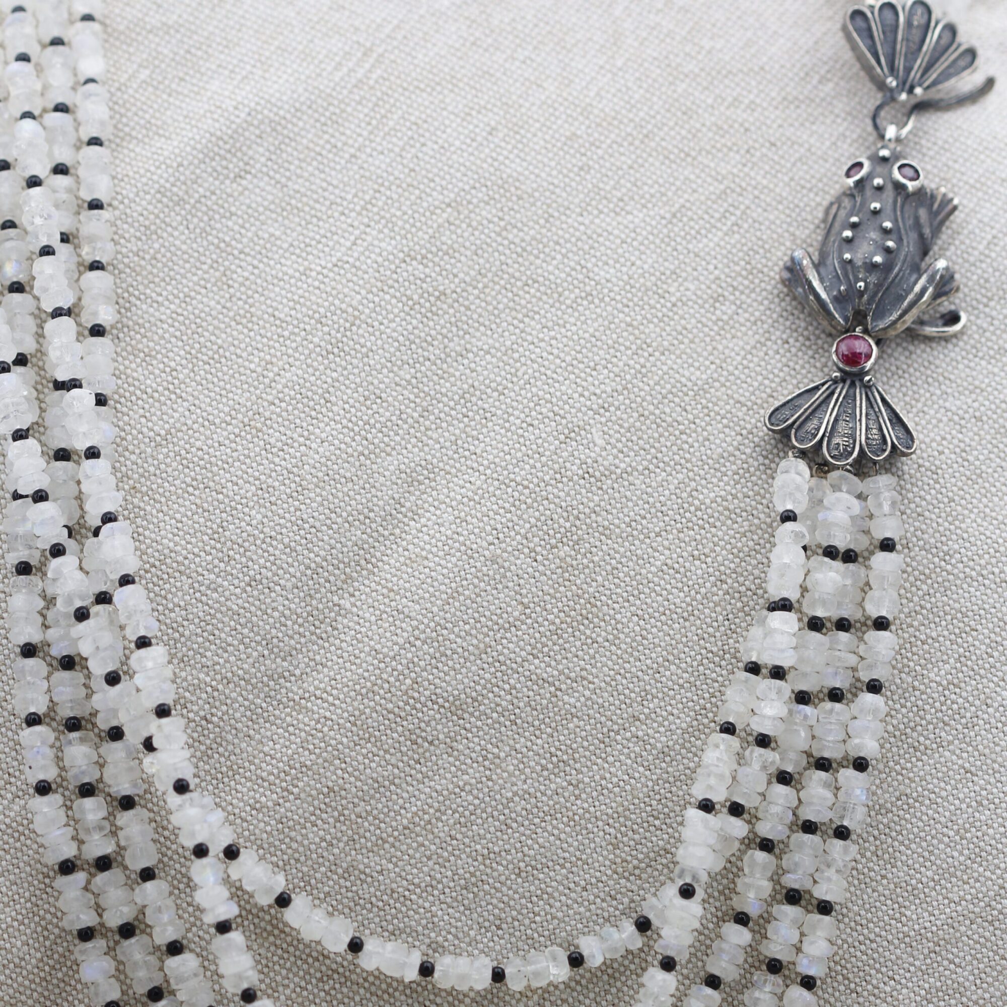 Anna Gioielli Collane collana argento labradorite onice 57cm