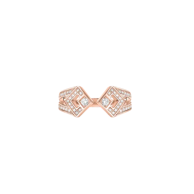 Korloff Eclat JER03 anello oro rosa diamanti