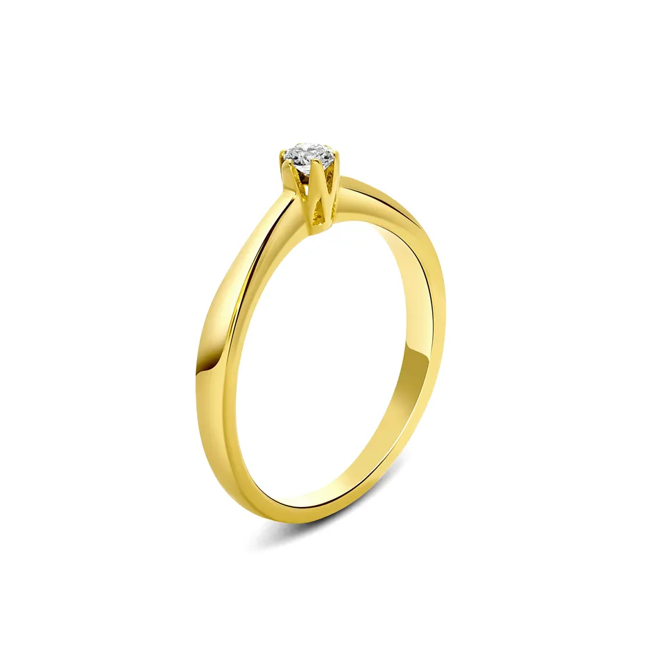 Miore Anello Oro Giallo 9Kt 375