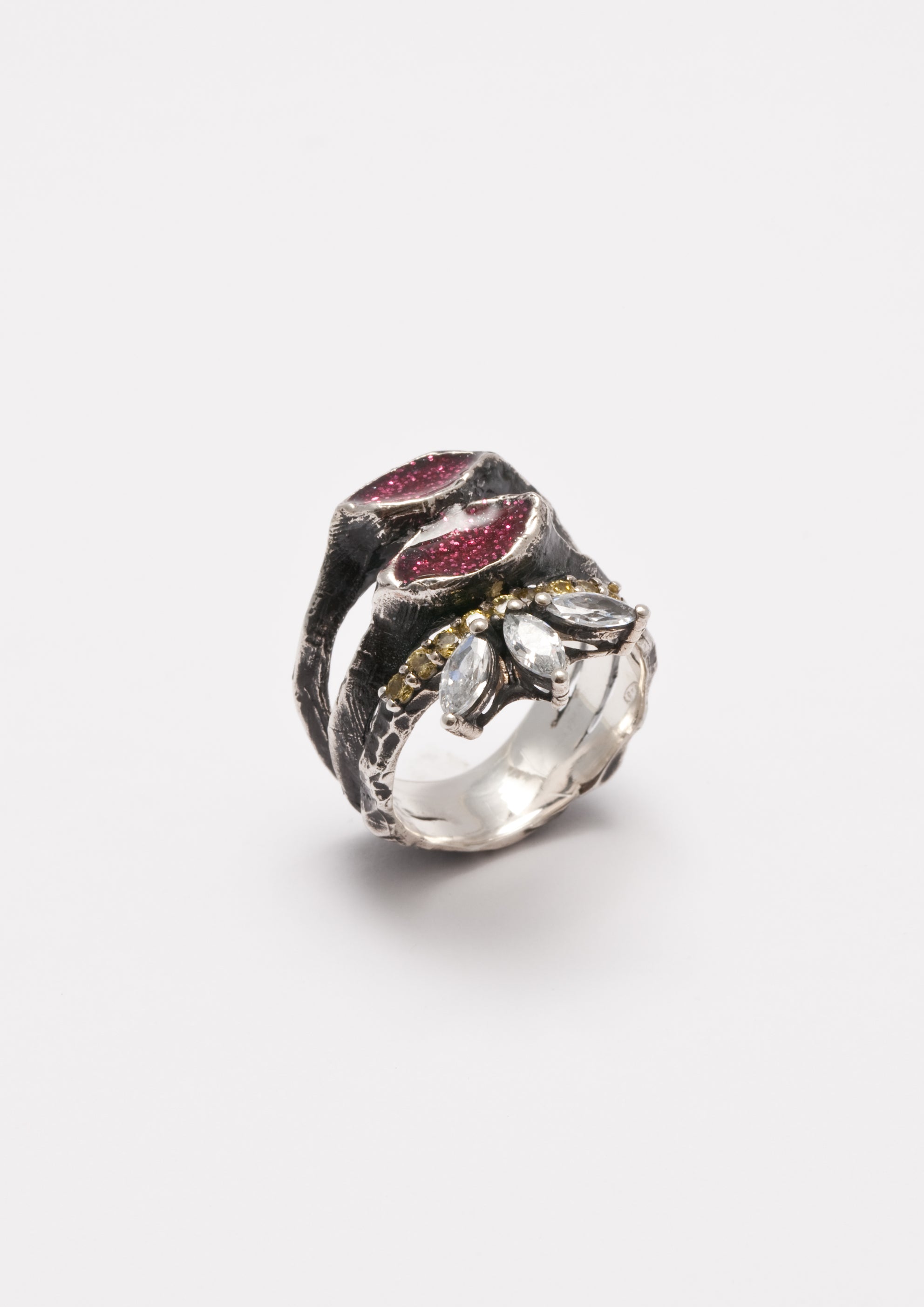 Voodoo Jewels Bold Shapes Cassia anello argento M