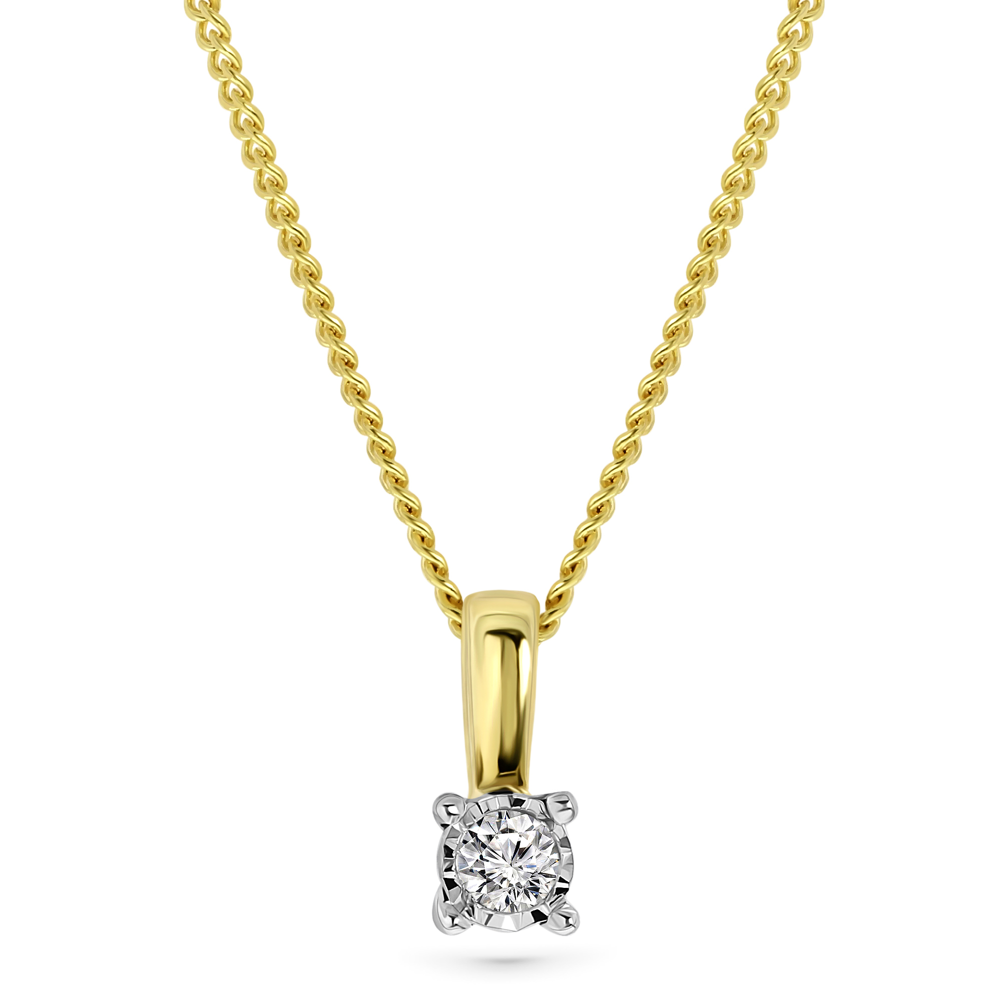 Miore Necklace Collana bicolore oro 9 kt 375