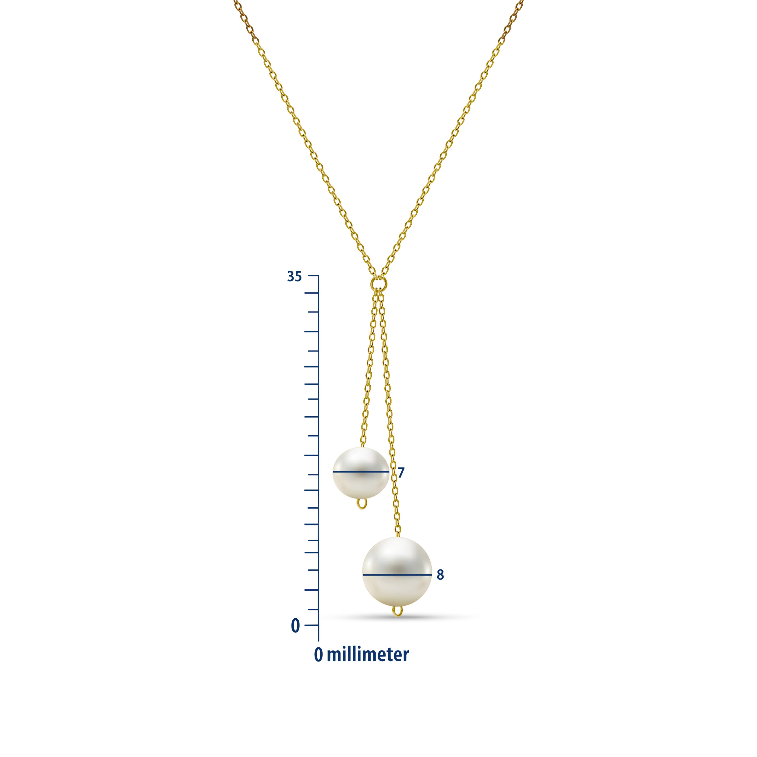 Miore Necklace collana oro giallo 14KT perla