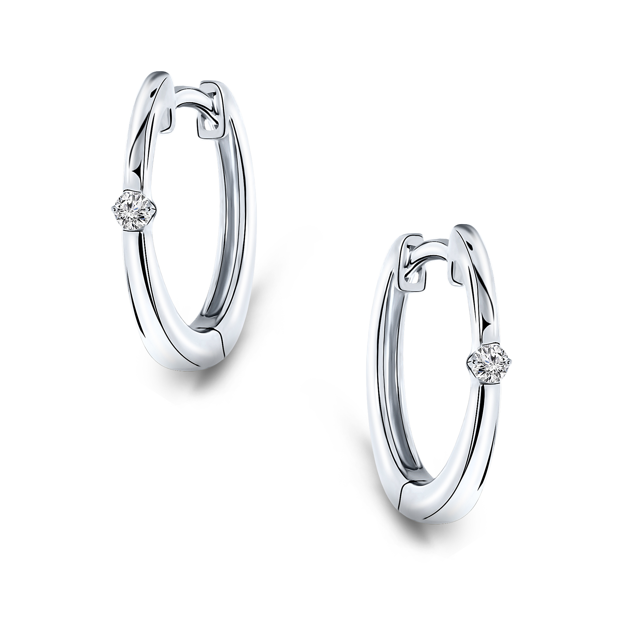 Miore Earrings orecchini oro bianco 9kt classici