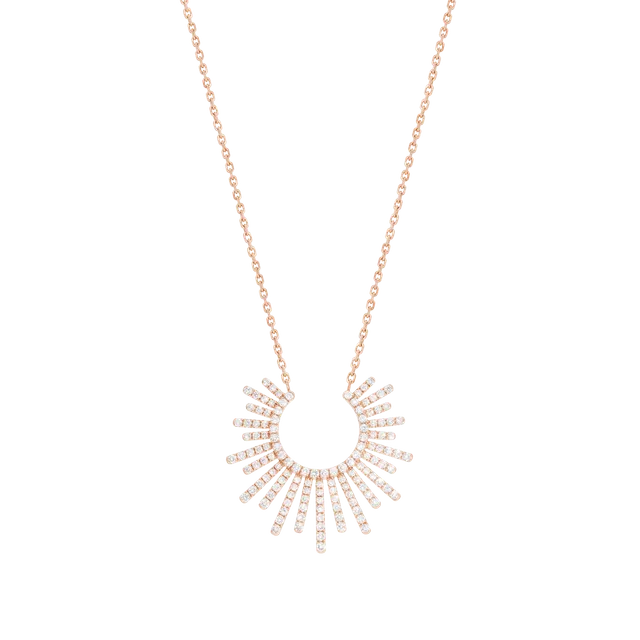 Korloff Divine Fougue JDFP01 collana oro rosa diamanti