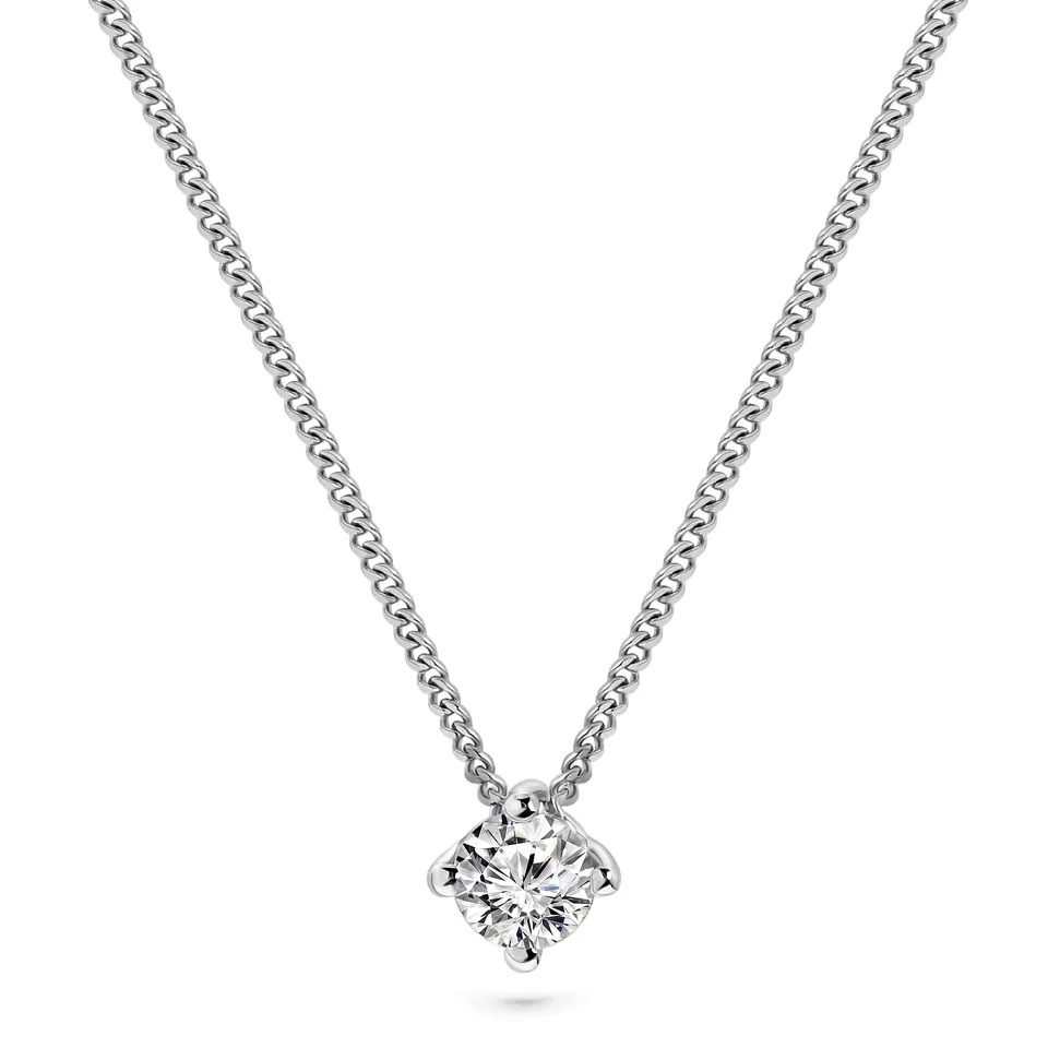Miore Necklace Collana Oro Bianco 14KT Classica