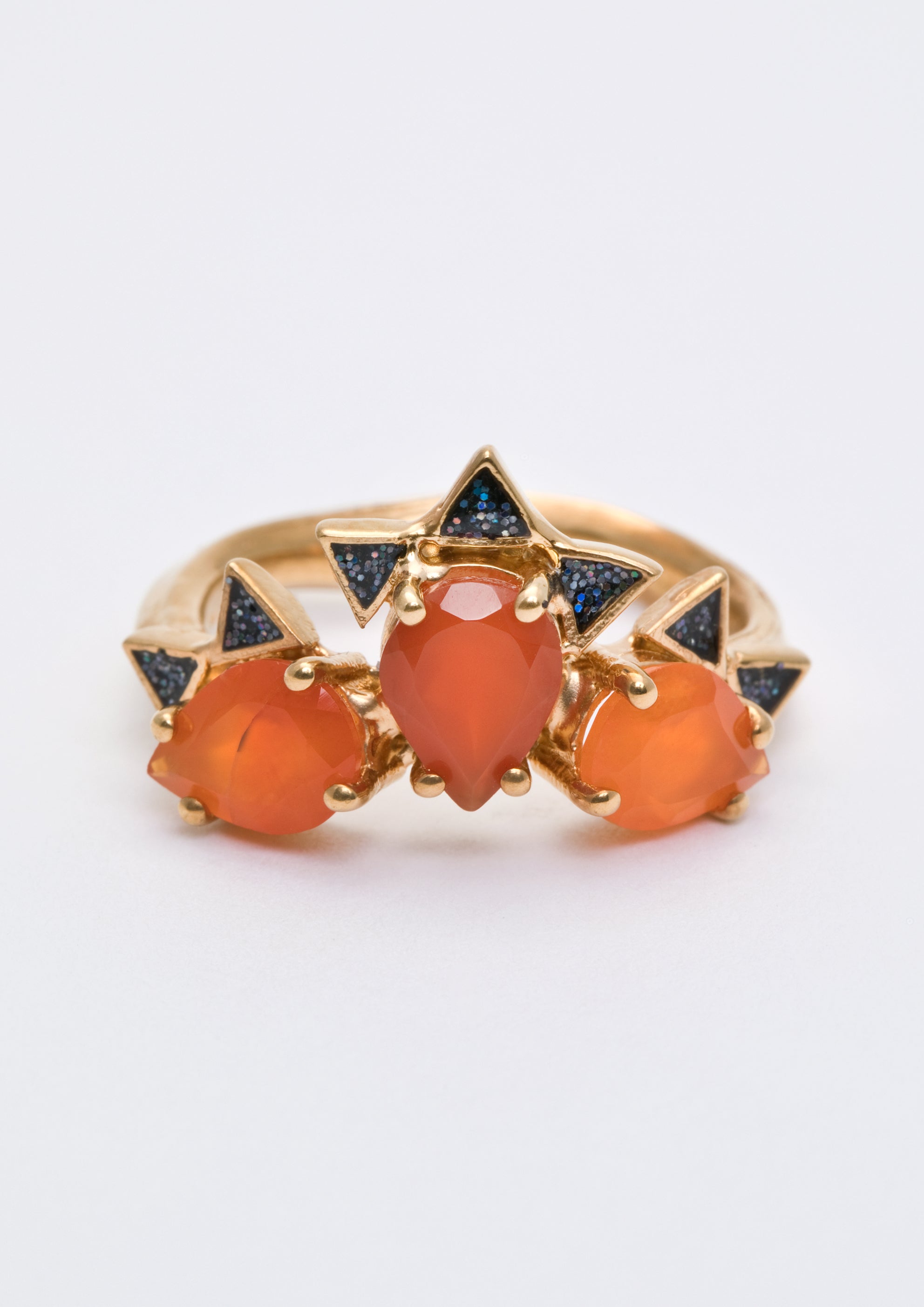 Voodoo Jewels Bold Shapes Rupali Anello Corniola Smalto