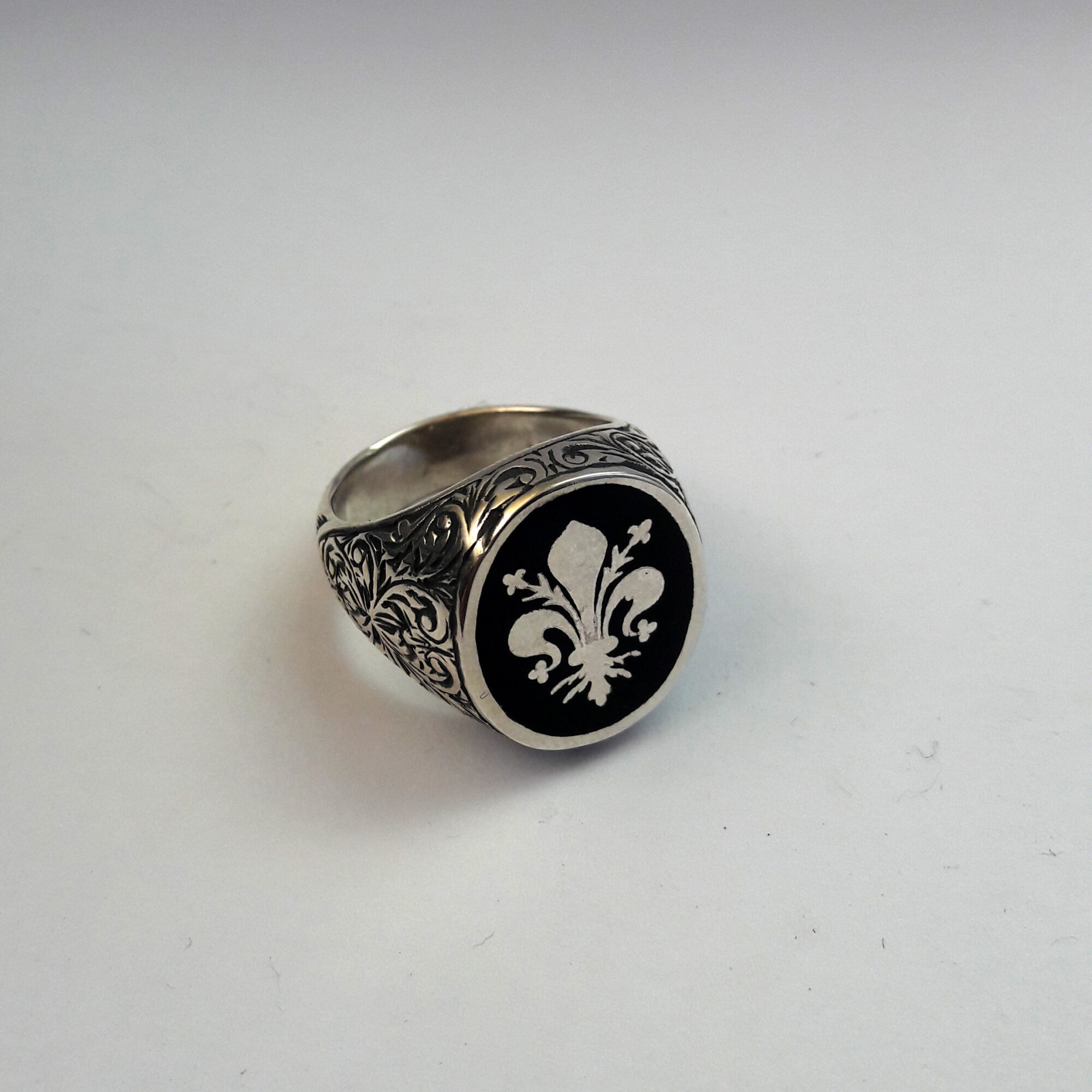 Anna Gioielli Collezione Uomo Anello giglio fiorentino argento