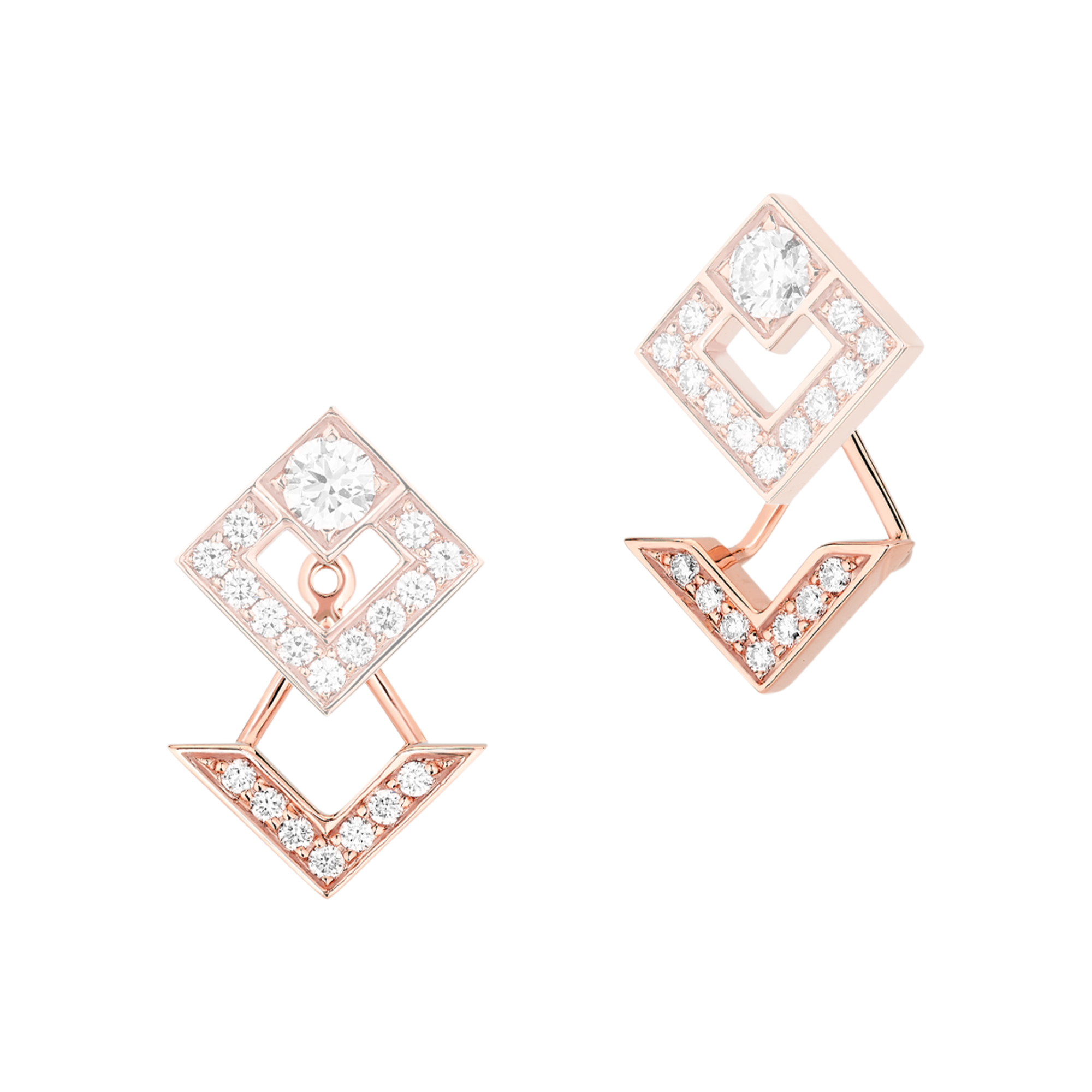 Korloff Eclat JEE10 orecchini oro rosa diamanti