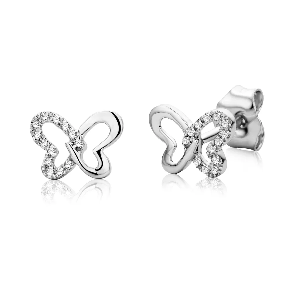 Miore Orecchini Oro Bianco 9Kt 375 Earrings Donna