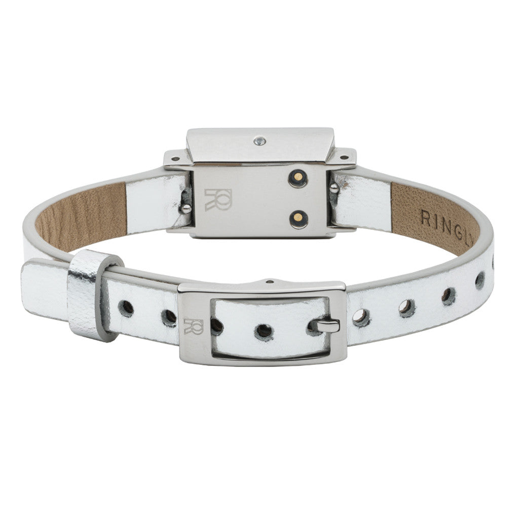 Ringly GO Straps Cinturino Saddle Brown Double Wrap pelle