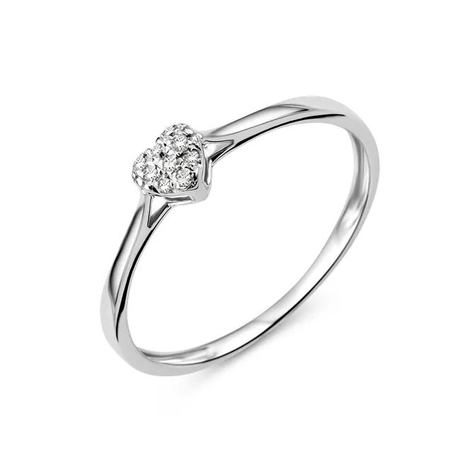 Miore anello oro bianco 9 kt 375