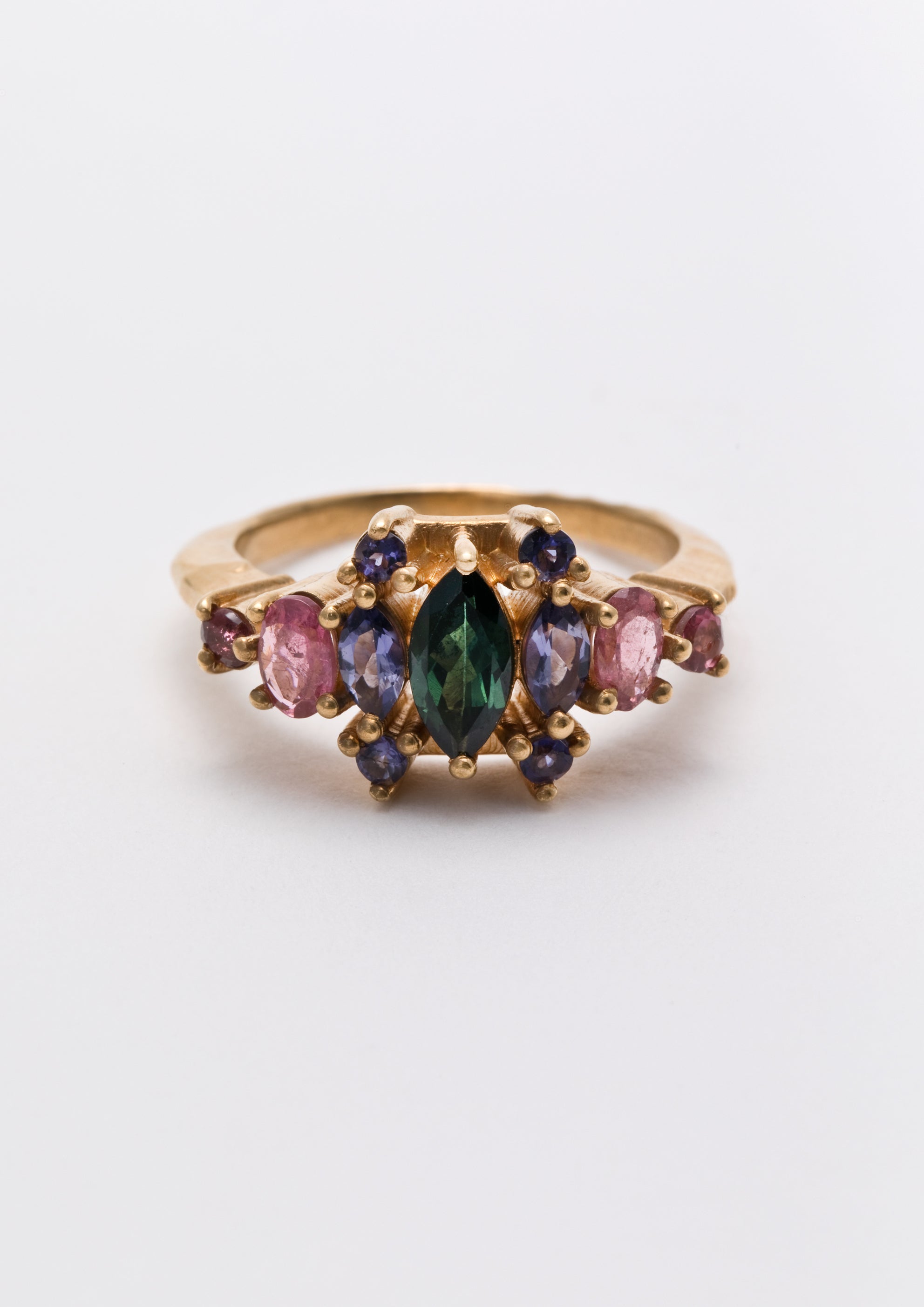 Voodoo Jewels Bold Shapes Kamala anello tormaline tanzaniti