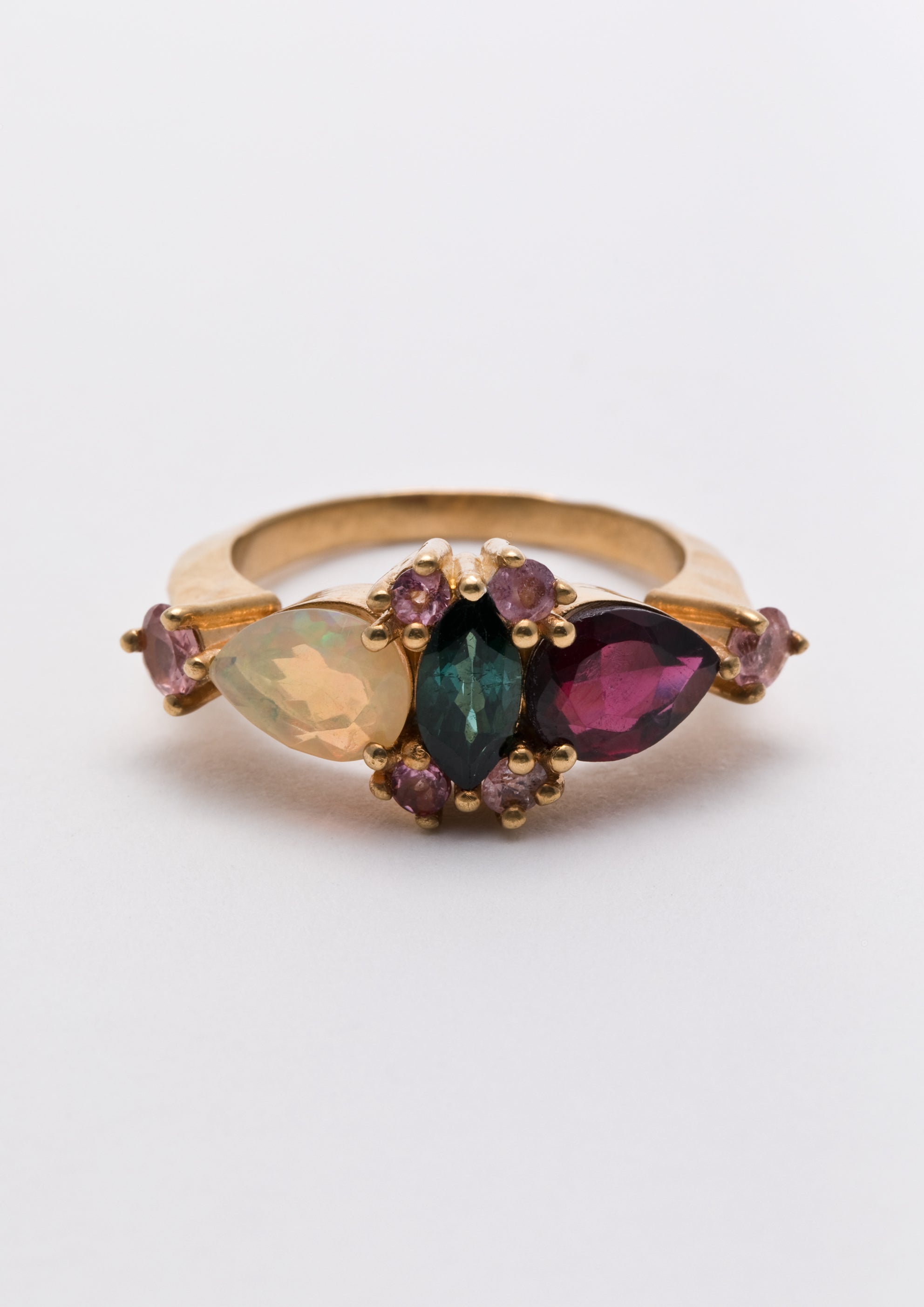 Voodoo Jewels Bold Shapes Ravi anello tormalina opale