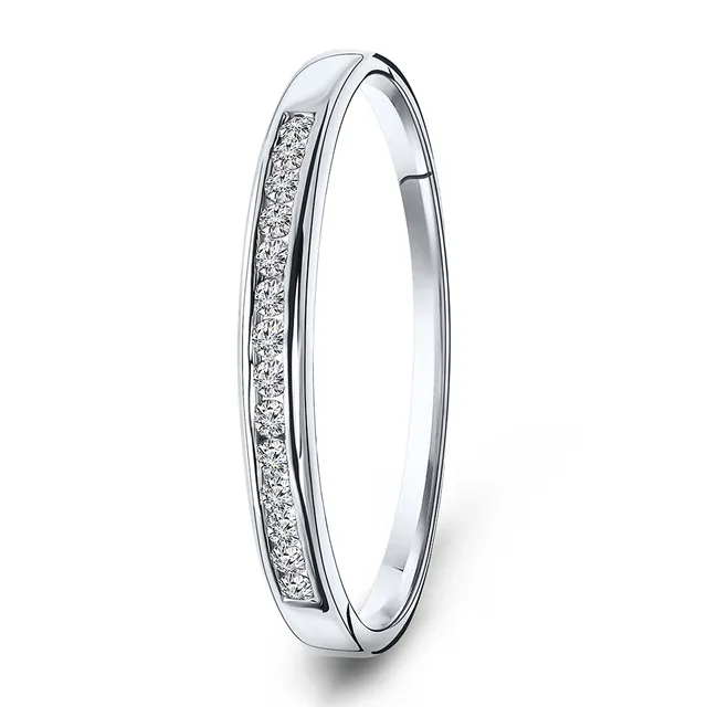 Miore anello oro bianco 18kt 750