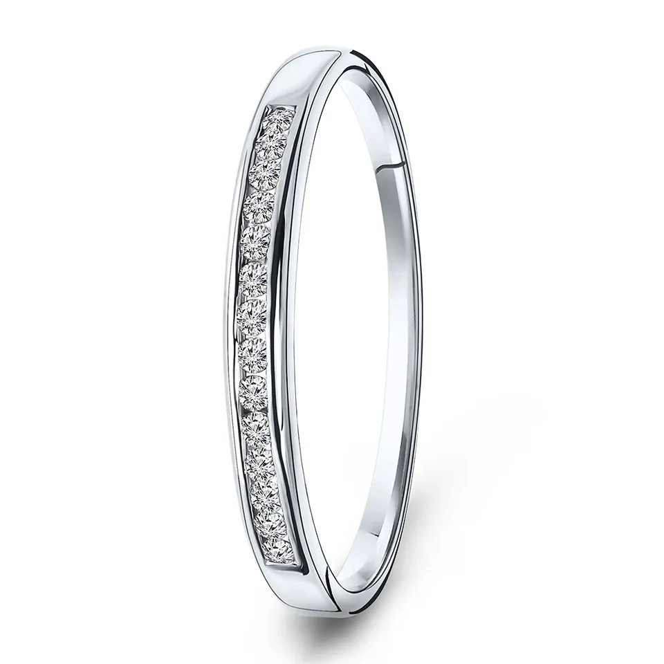Miore anello oro bianco 18kt 750